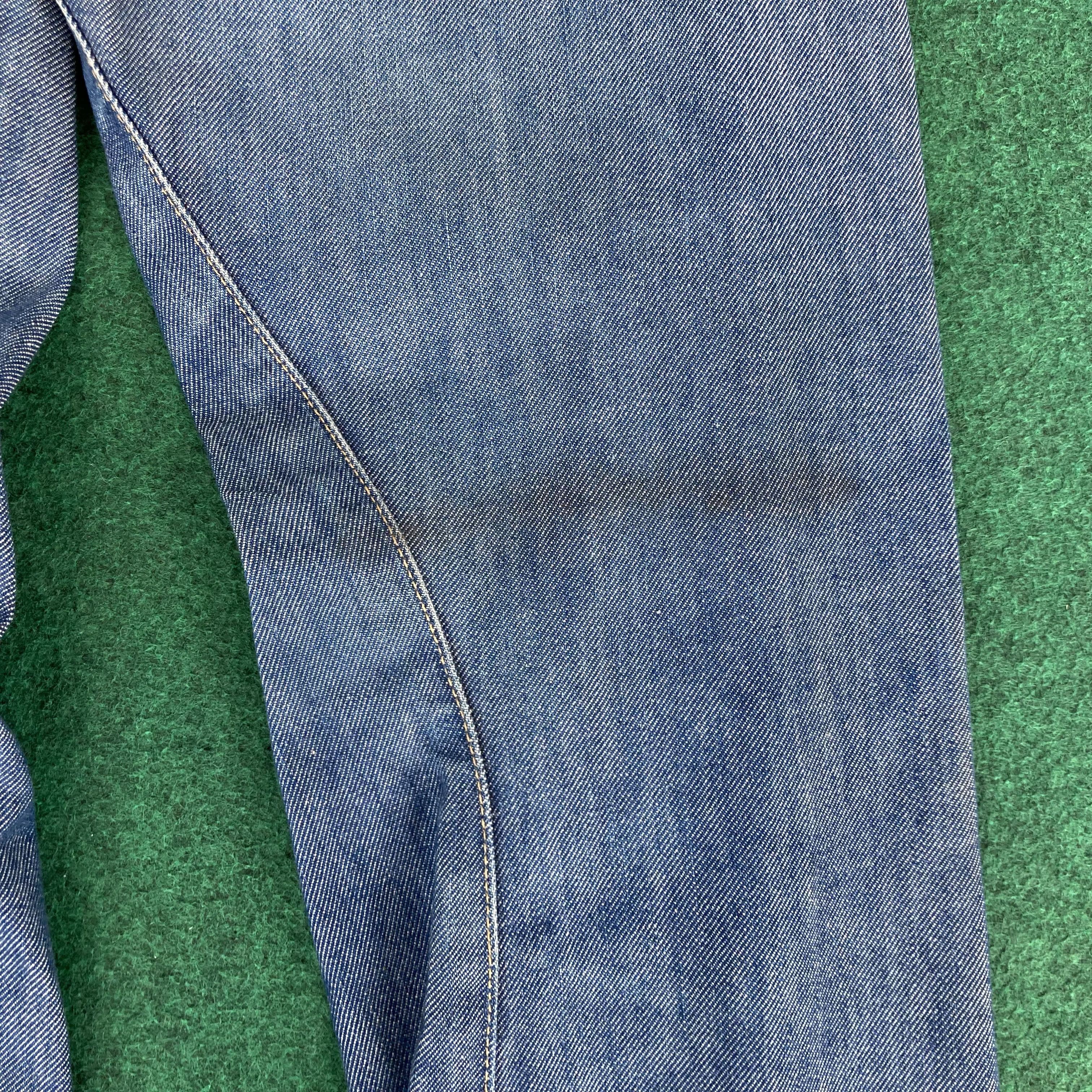 Levi's × Vintage 28x31 Vtg Levis Engineered Kimura Blue Denim Button Jeans Size US 28 / EU 44 - 9 Thumbnail