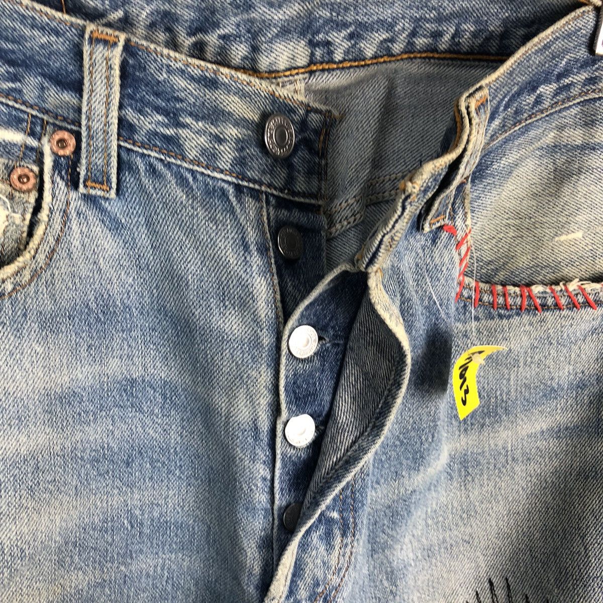 Levi's D 501 Levis patchwork ripped Distressed Denim Pants #A1013 Size US 32 / EU 48 - 15 Thumbnail