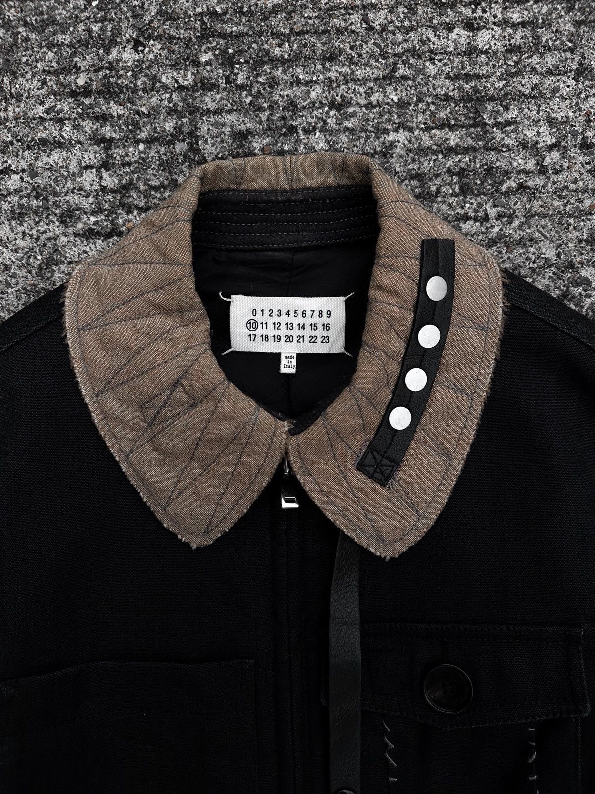 Maison Margiela Maison Margiela Surgery Stitch Military Black Jacket Size US M / EU 48-50 / 2 - 10 Thumbnail