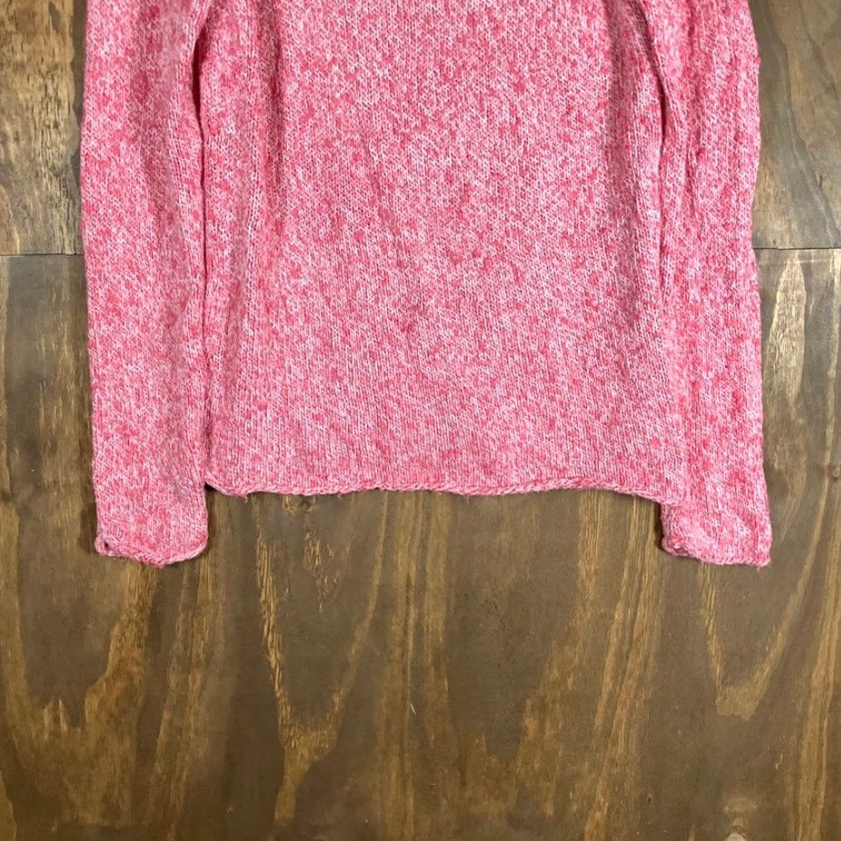 Vintage LL Bean Womens Sweater Pink Marbled Chunky Knit 100% Cotton Medium Size M / US 6-8 / IT 42-44 - 3 Thumbnail