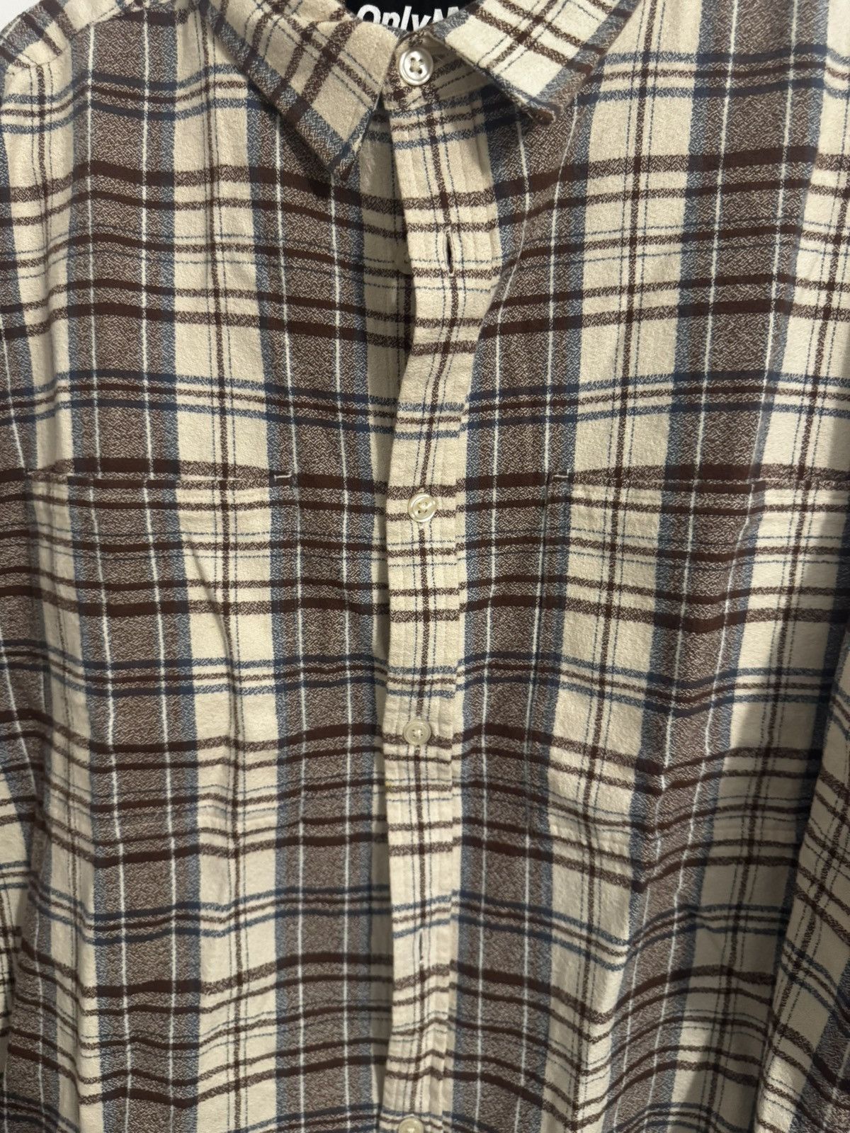 Only NY Henry Flannel Shirt - Slate Plaid / L Size US L / EU 52-54 / 3 - 4 Thumbnail