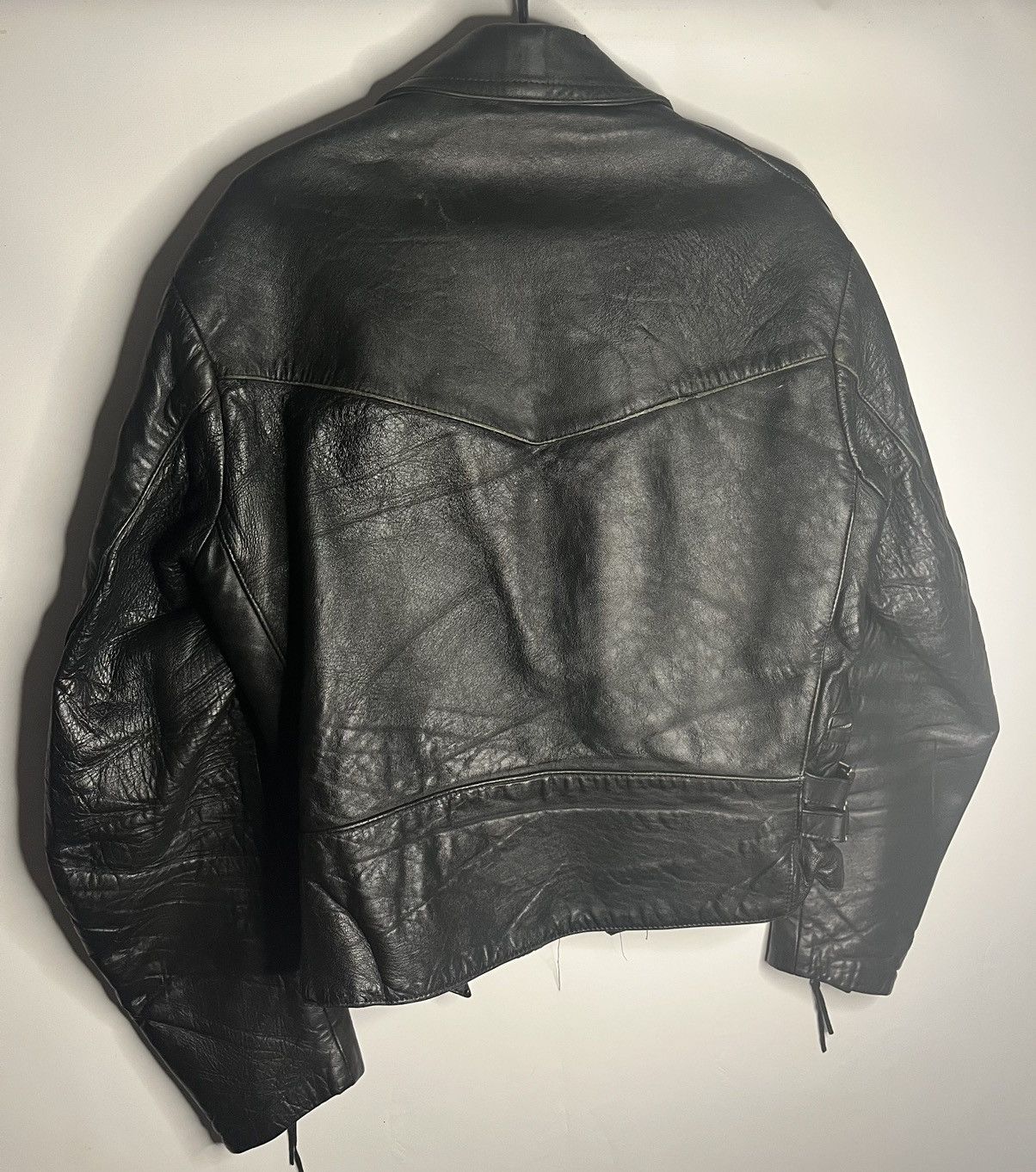 Band Tees × Vintage Rare Vintage 70s Grand Prix Leather Jacket S Punk/Rock Style Size US S / EU 44-46 / 1 - 15 Thumbnail