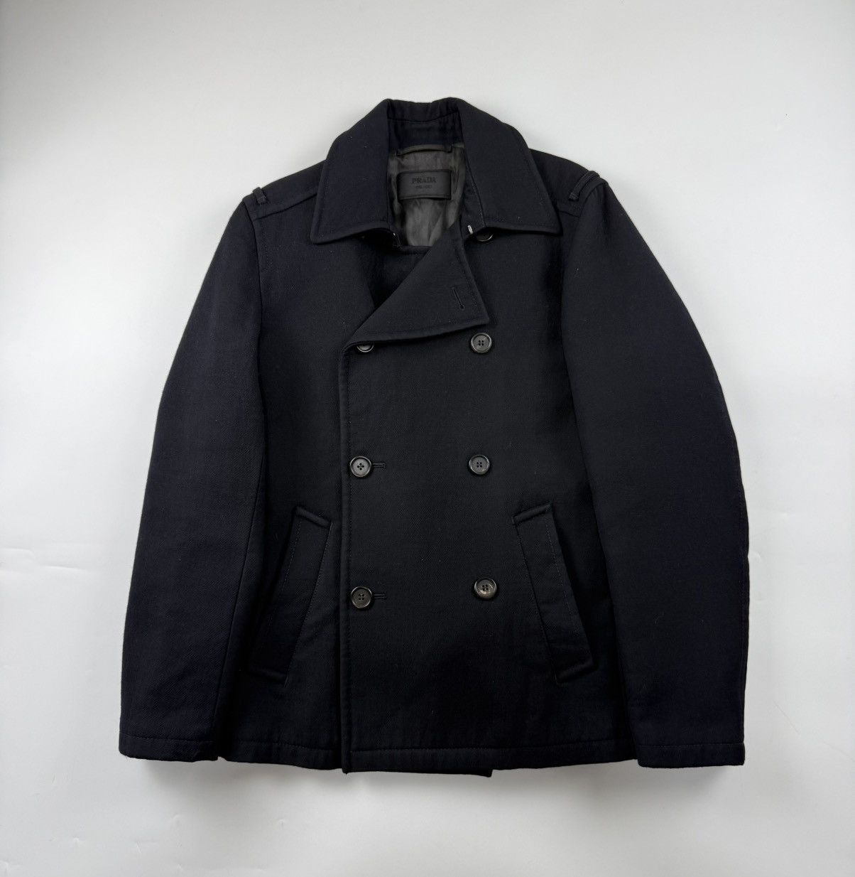 Prada Prada F/W’09 Wool Pea Coat Size US S / EU 44-46 / 1 - 1 Thumbnail