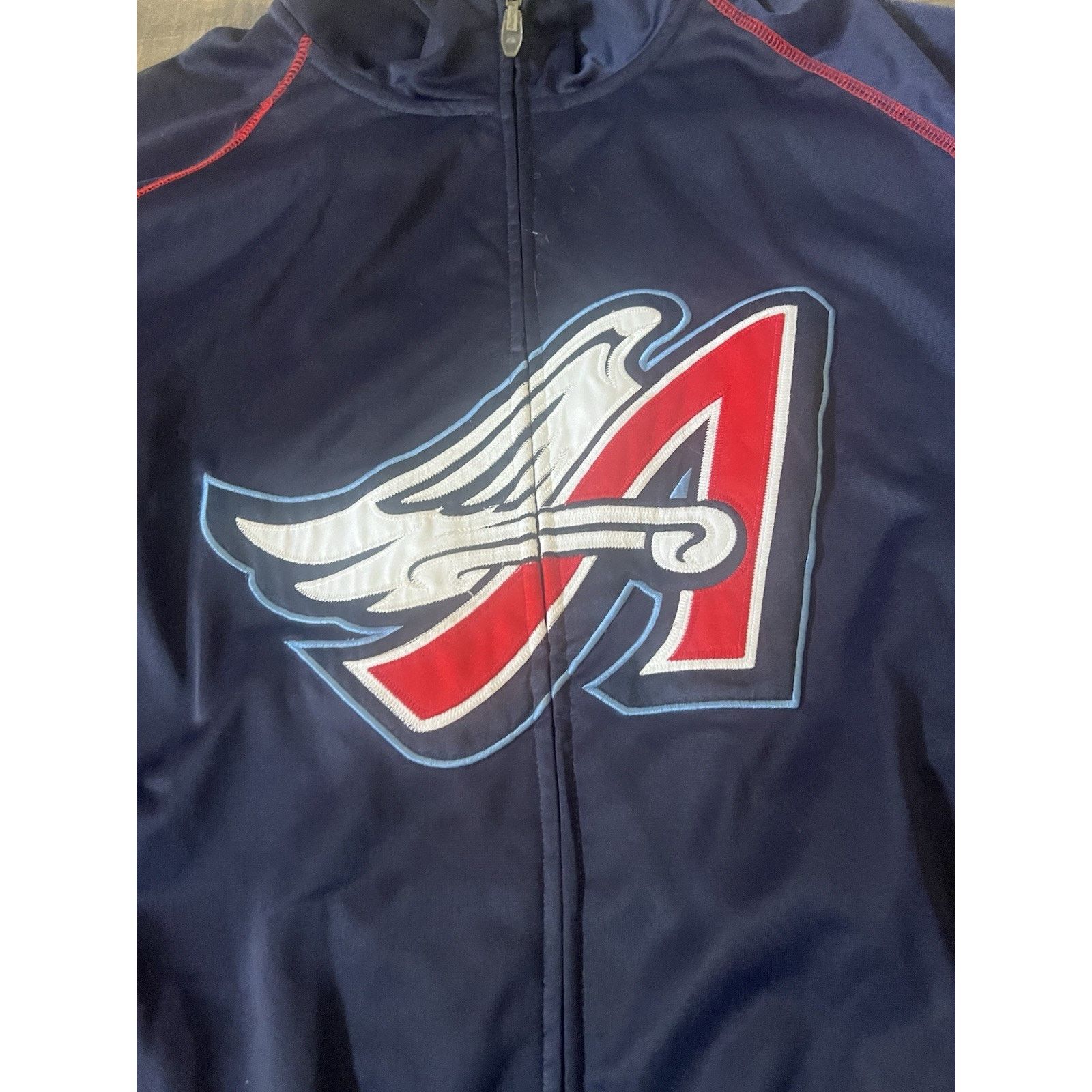 Majestic Anaheim Angels Cooperstown Majestic Zip Up Jacket 3X Size ONE SIZE - 3 Thumbnail