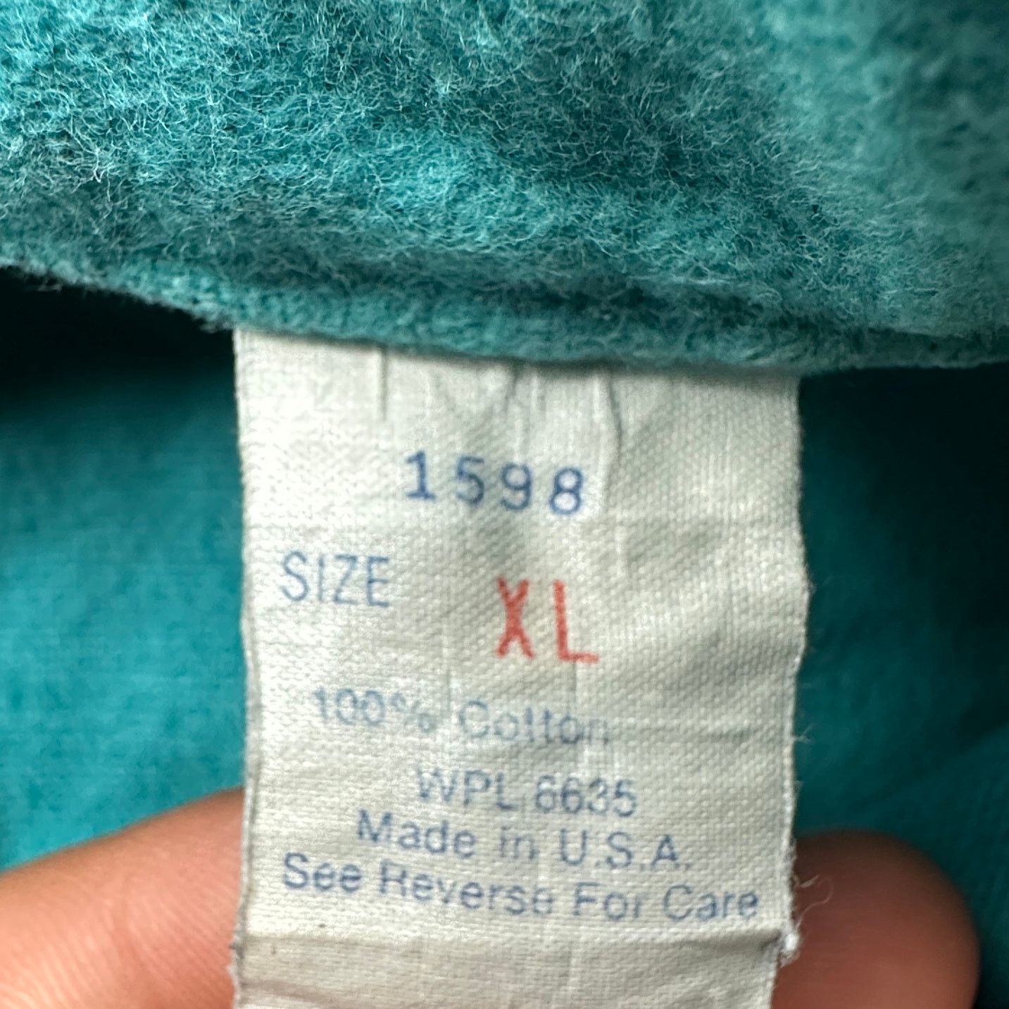 Woolrich Woolen Mills Vintage Woolrich Chamois Flannel Shirt Mens XL Long Teal Size US XL / EU 56 / 4 - 3 Thumbnail