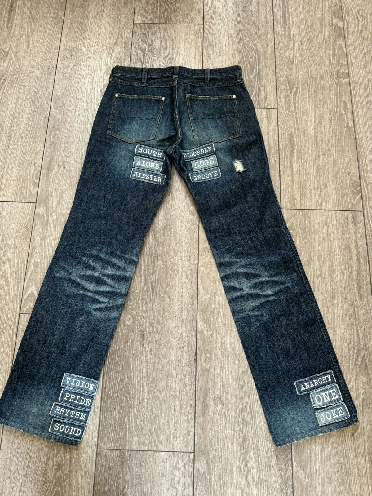 Japanese Brand × Number (N)ine × Undercover Number (n)ine poem patchwork denim Size US 30 / EU 46 - 2 Thumbnail