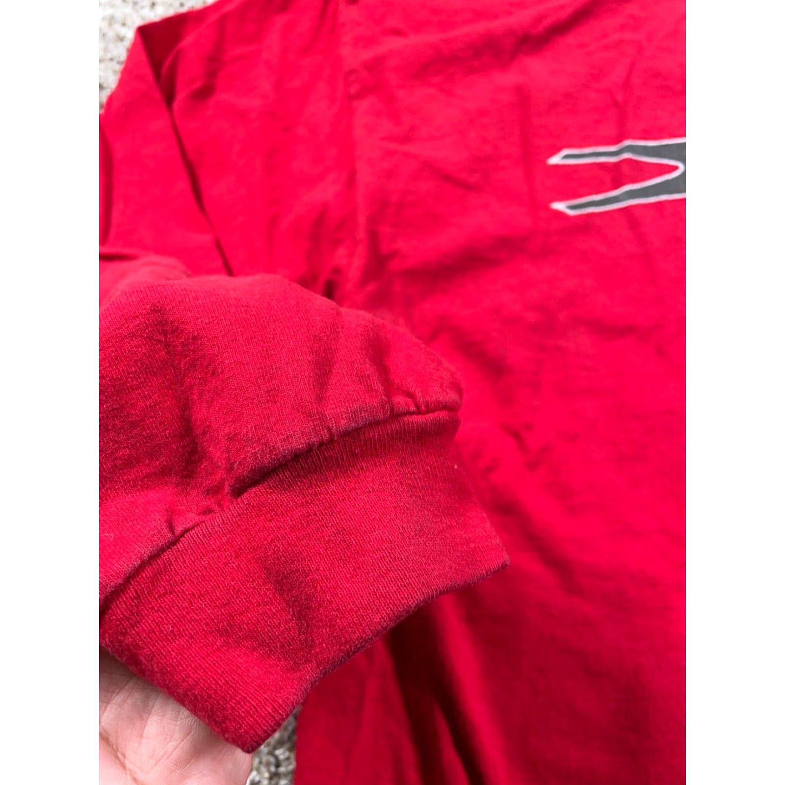 Nike VINTAGE Nike Long Sleeve T-Shirt Mens 2XL Red Graphic USA Made 1990s 90s Hipster Retro Cotton Jersey Shirt Men Size US XXL / EU 58 / 5 - 5 Thumbnail