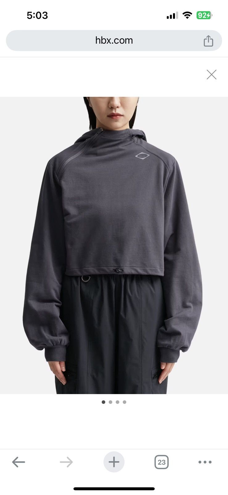 MSCHF MSCHF small cropped side zip hoodie purple dusk Size S / US 4 / IT 40 - 13 Thumbnail