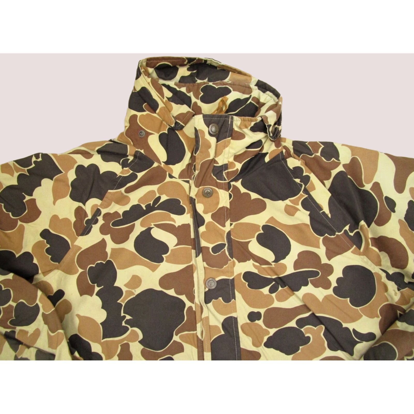 Skin VINTAGE Columbia Jacket Men L Brown Camouflage Hunting Waterproof USA Hoodie? Size US L / EU 52-54 / 3 - 1 Thumbnail