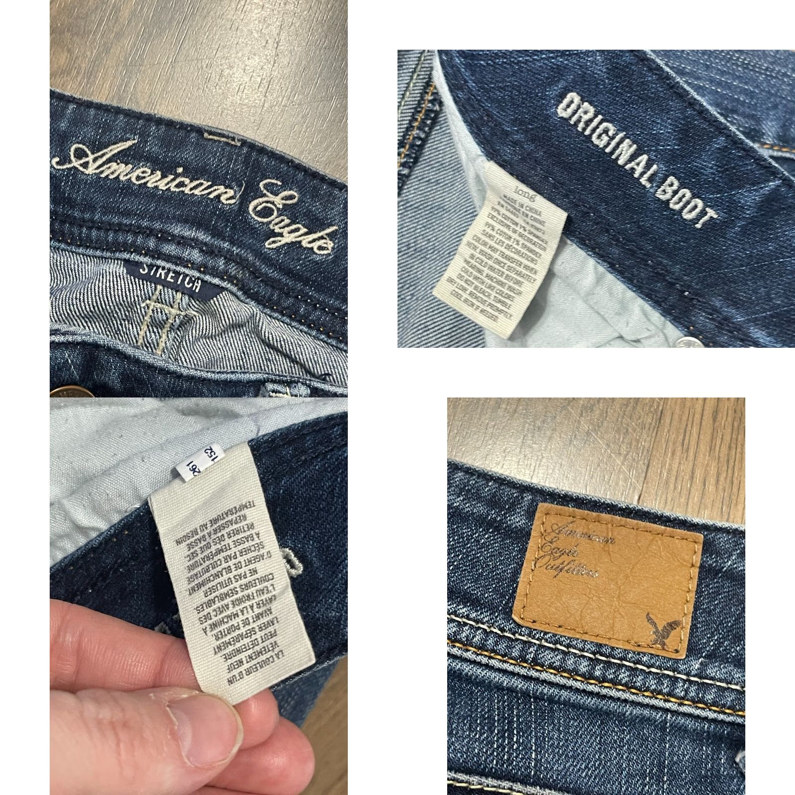 American Eagle Outfitters VINTAGE American Eagle Outfitters Jeans Women's 32? Blue Denim Long Original Bootopen? Size 24" / US 00 / IT 34 - 8 Thumbnail
