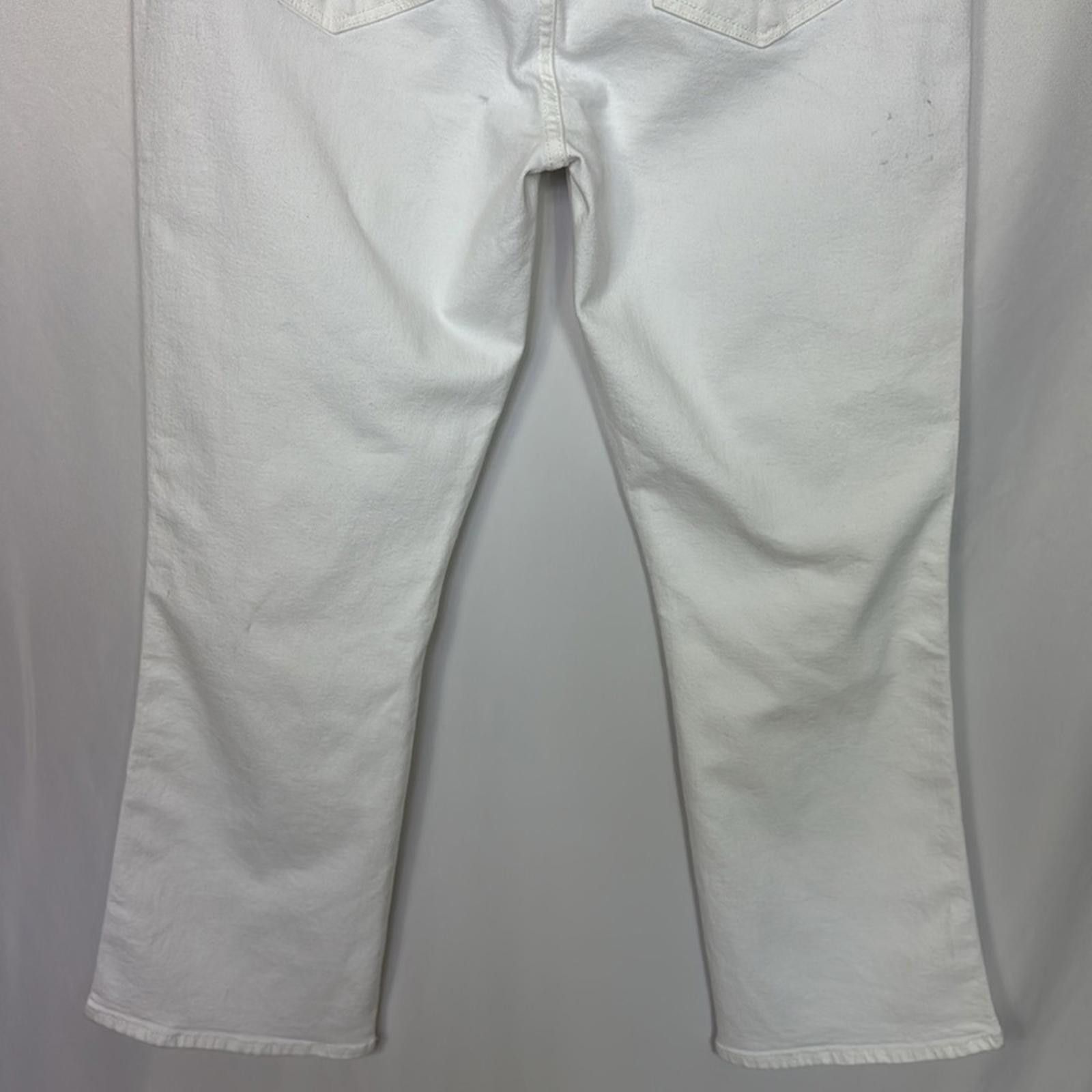 Designer Joe’s Jeans High Rise Crop Bootcut Jeans Size 31 White Size 31" - 11 Thumbnail