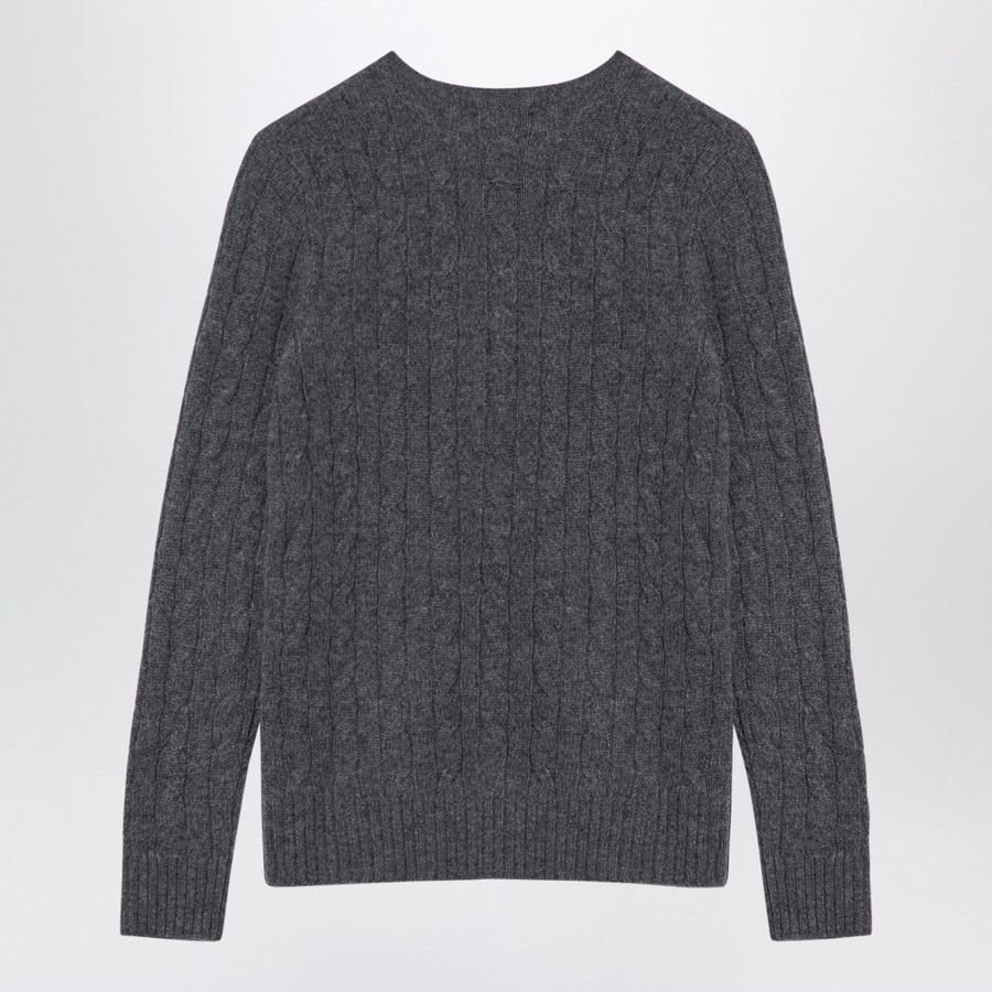 Polo Ralph Lauren o1d2blof0924 Wool Cashmere Jumper in Grey Size L / US 10 / IT 46 - 2 Thumbnail