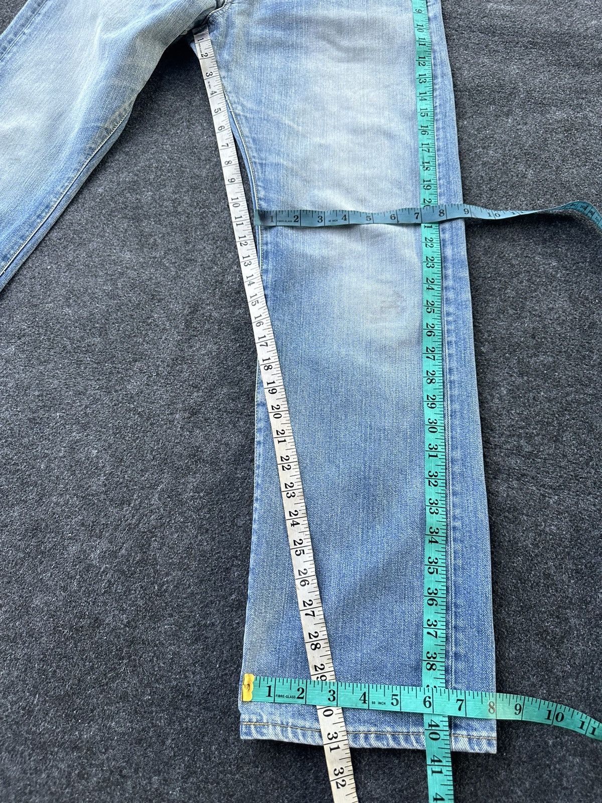Tommy Hilfiger Tommy Hilfiger Light Blue Faded Washed Denim D175 Size US 31 - 7 Thumbnail