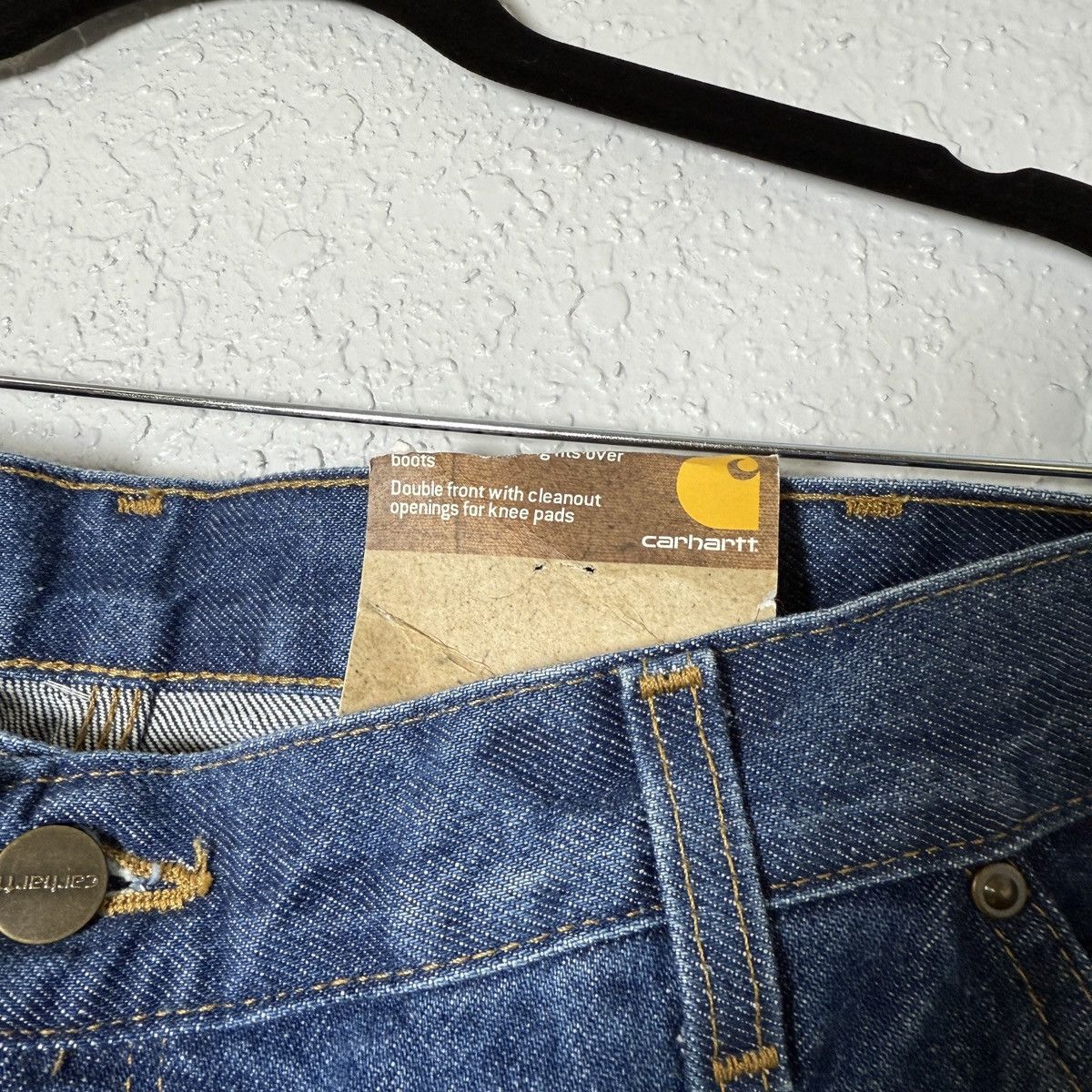 Carhartt Carhartt Jeans B73 Double Knee Washed Logger Dungaree 38x30 Size US 38 / EU 54 - 4 Thumbnail