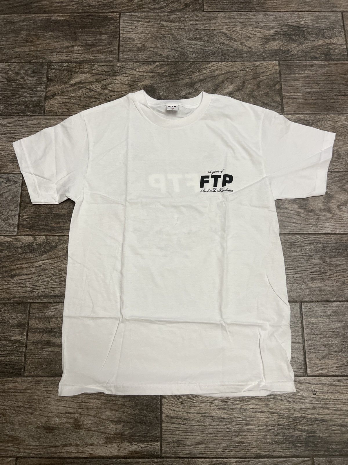 Fuck The Population FTP 15 Year Anniversary Logo Tee (Size Medium) Size US M / EU 48-50 / 2 - 1 Thumbnail