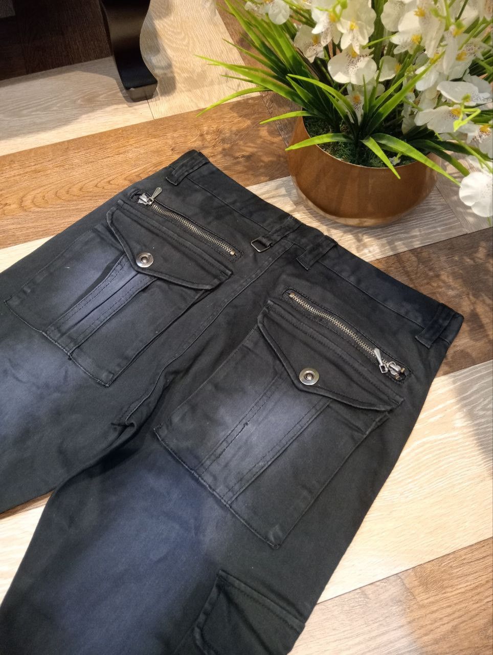 LOWBOX LOWBOX JAPAN MANY POCKET STRETCH FLARED PANTS Size US 32 / EU 48 - 10 Thumbnail
