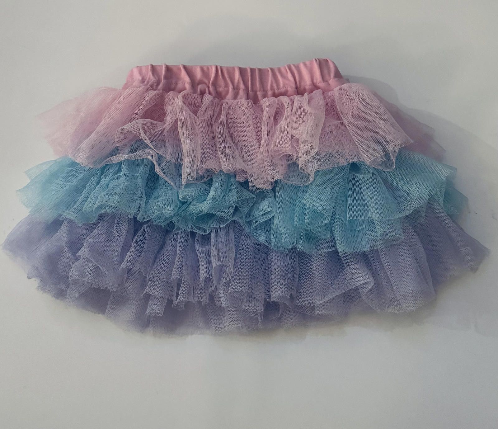 The Unbranded Brand Adorable Kids' Tiered Tulle Skirt with Pink Bow Size ONE SIZE - 2 Thumbnail