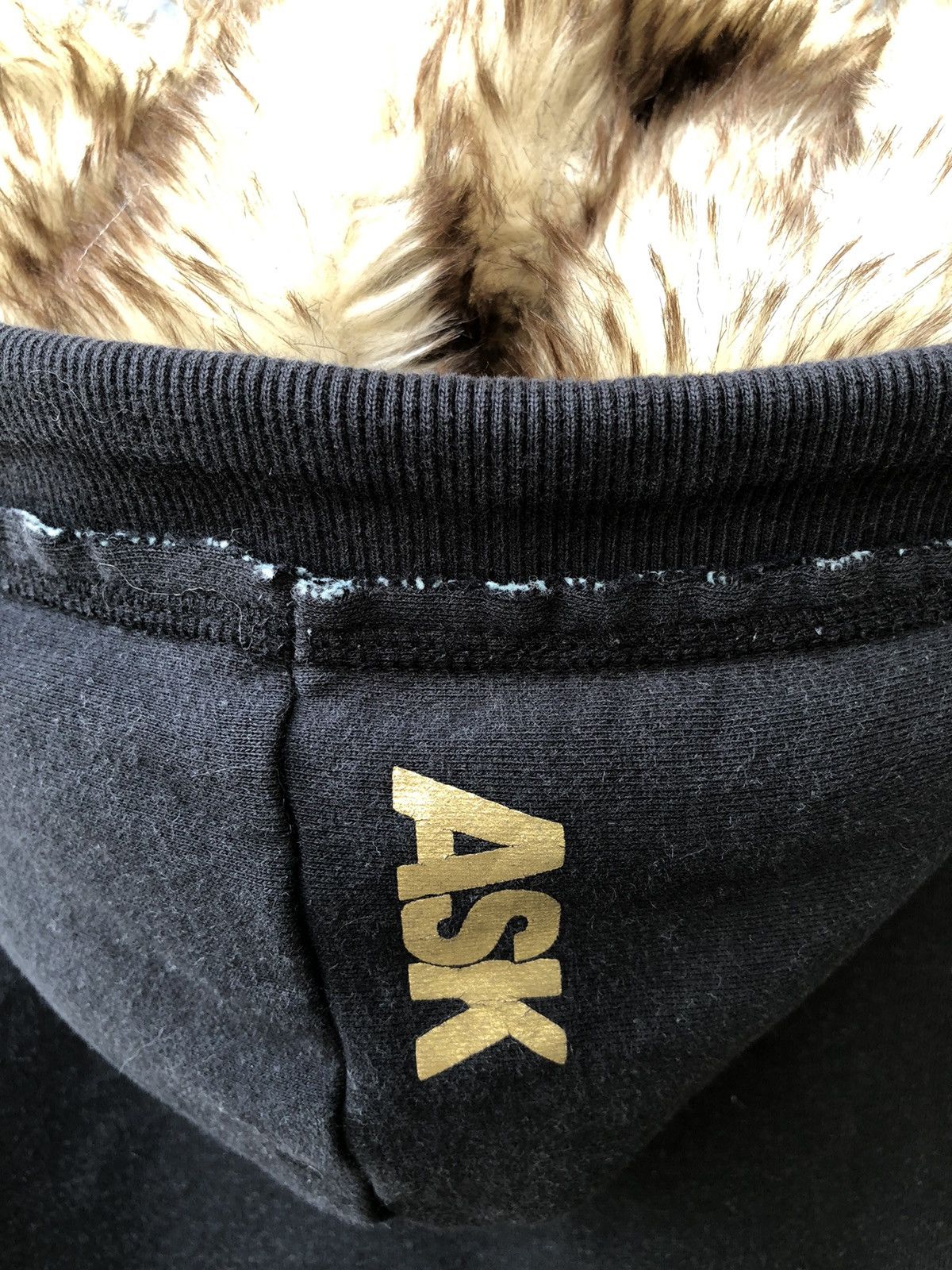 Japanese Brand Ask Enquired British Culture Removeable Fur Hoodie Style Size US L / EU 52-54 / 3 - 12 Thumbnail