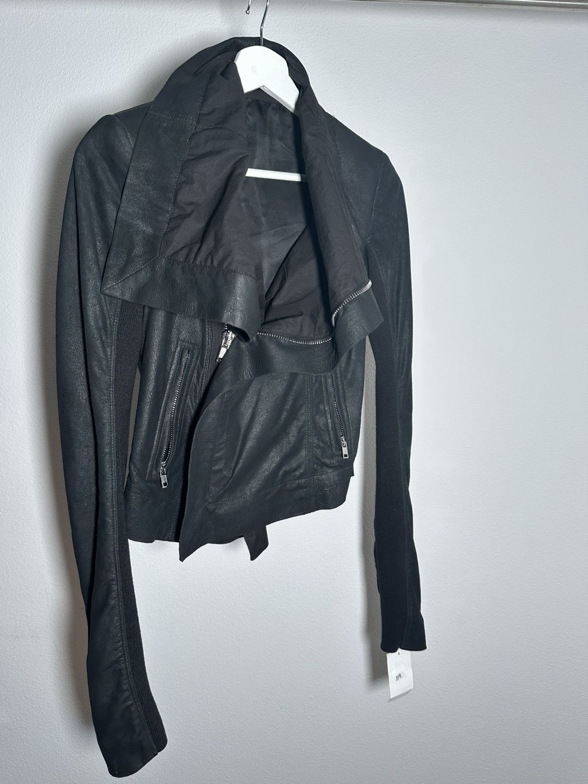 Rick Owens Rick Owens Leather Zip Up Jacket Size XS / US 0-2 / IT 36-38 - 2 Thumbnail