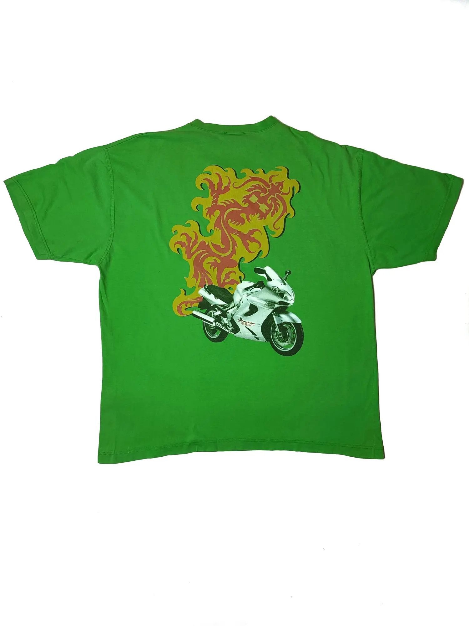 Japanese Brand × Vintage Vintage Kawasaki 2002 Motorcycle T shirt Size US XL / EU 56 / 4 - 4 Thumbnail