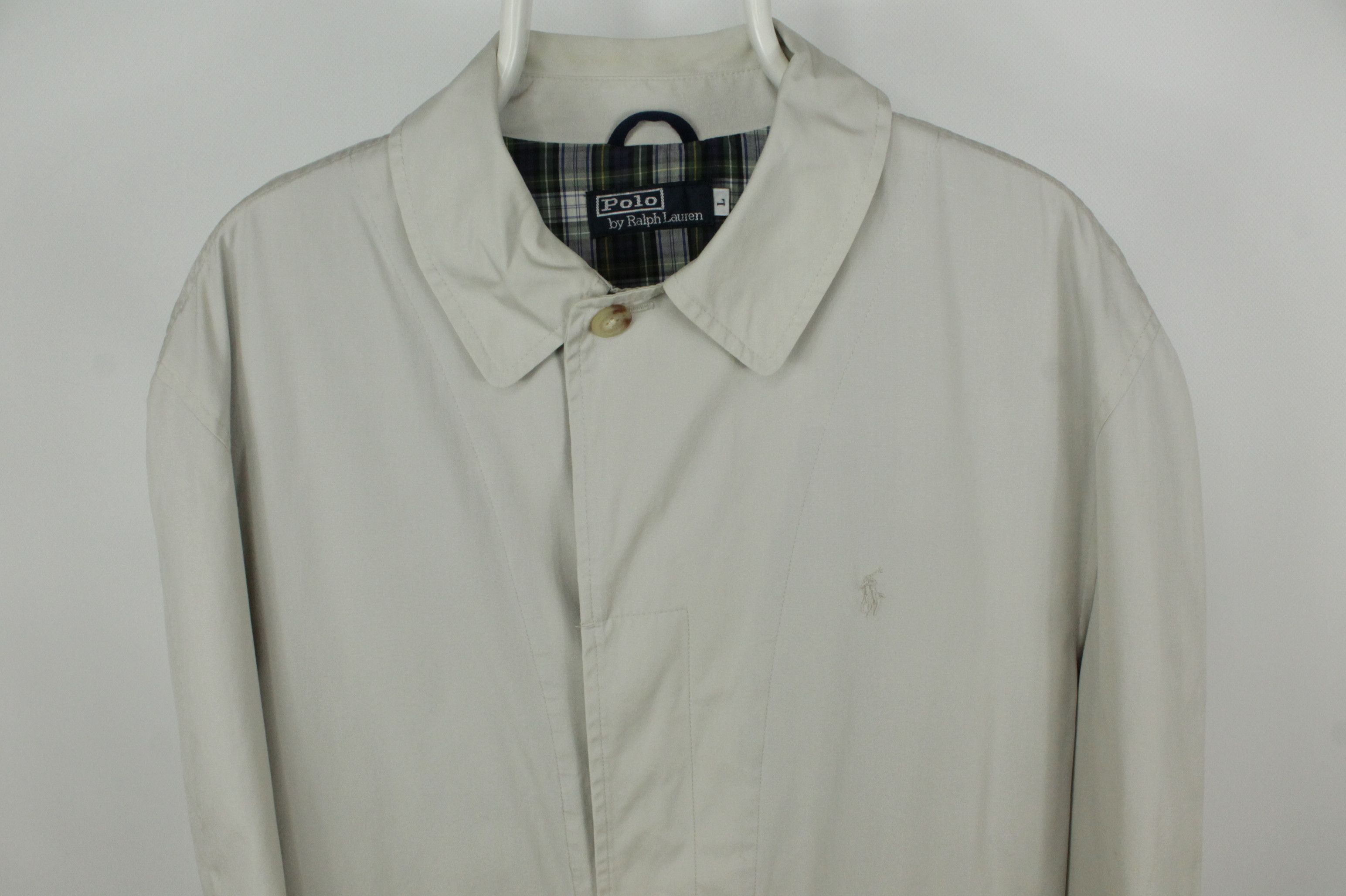 Polo Ralph Lauren Vintage Polo Ralph Lauren Beige Cotton Trench Coat Men's Size US L / EU 52-54 / 3 - 2 Thumbnail