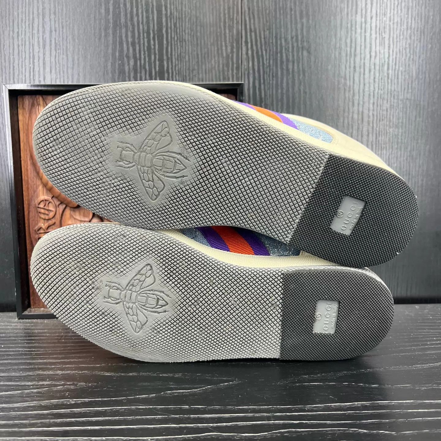 Gucci Gucci Blue-Purple Dirty Sneakers Size 36 Box Size US 5.5 / IT 35.5 - 5 Thumbnail