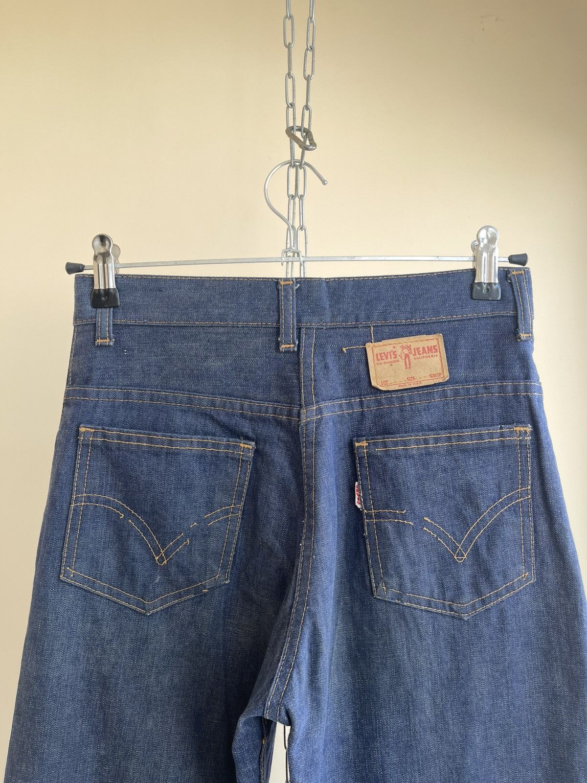 Levi's 6037 Big E Tab Talon Zip Fly Straight Fit Denim Jeans 60s Size 26" / US 2 / IT 38 - 6 Thumbnail