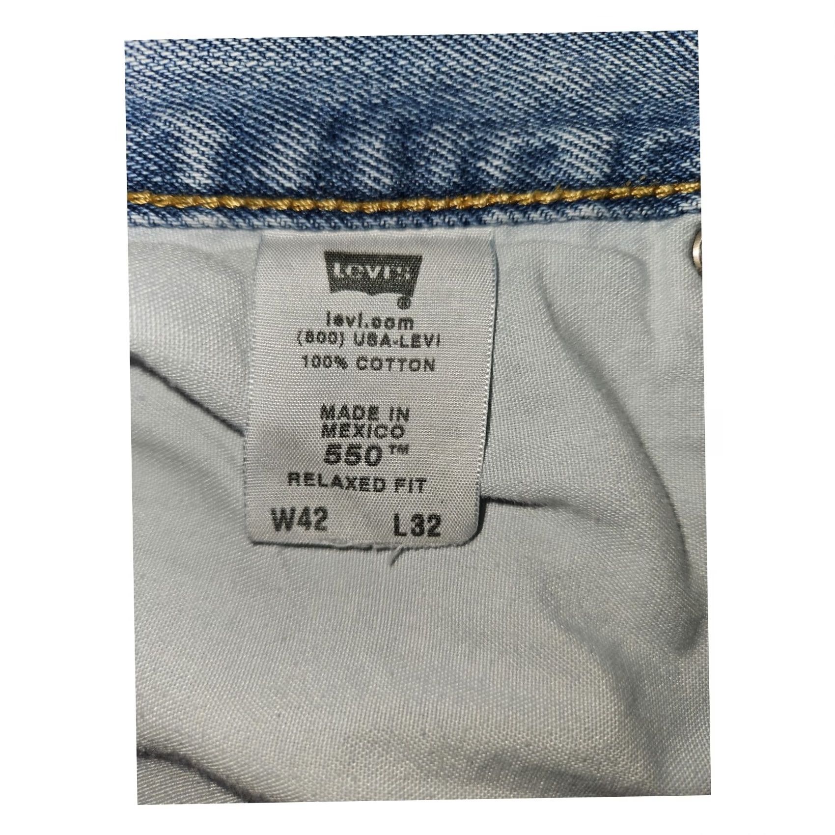 Levi's VINTAGE Levi's 550 Jeans Men 42x30 Straight Relaxed Blue Denim 90s Grunge 5-Pocket Mens Size US 42 / EU 58 - 3 Thumbnail
