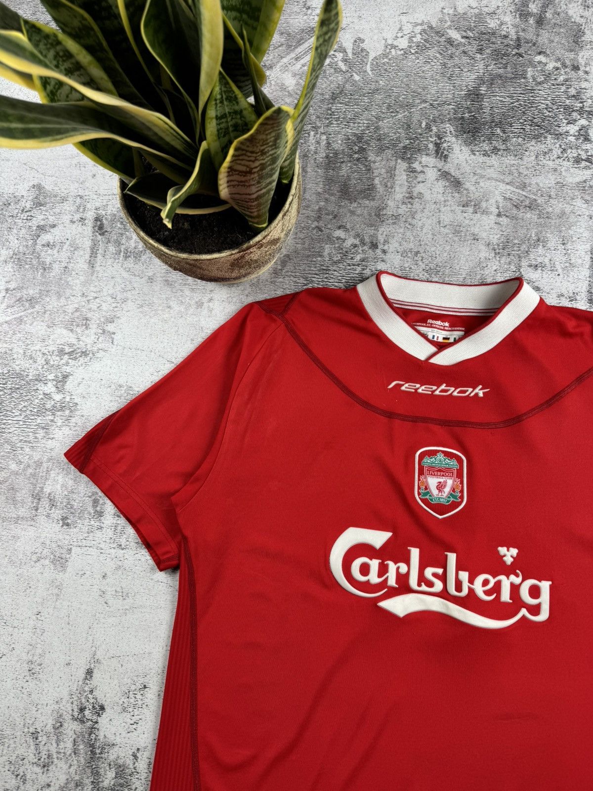 Reebok Vintage Liverpool 2002/2004 Home Football Shirt Jersey Kit Size US M / EU 48-50 / 2 - 6 Thumbnail