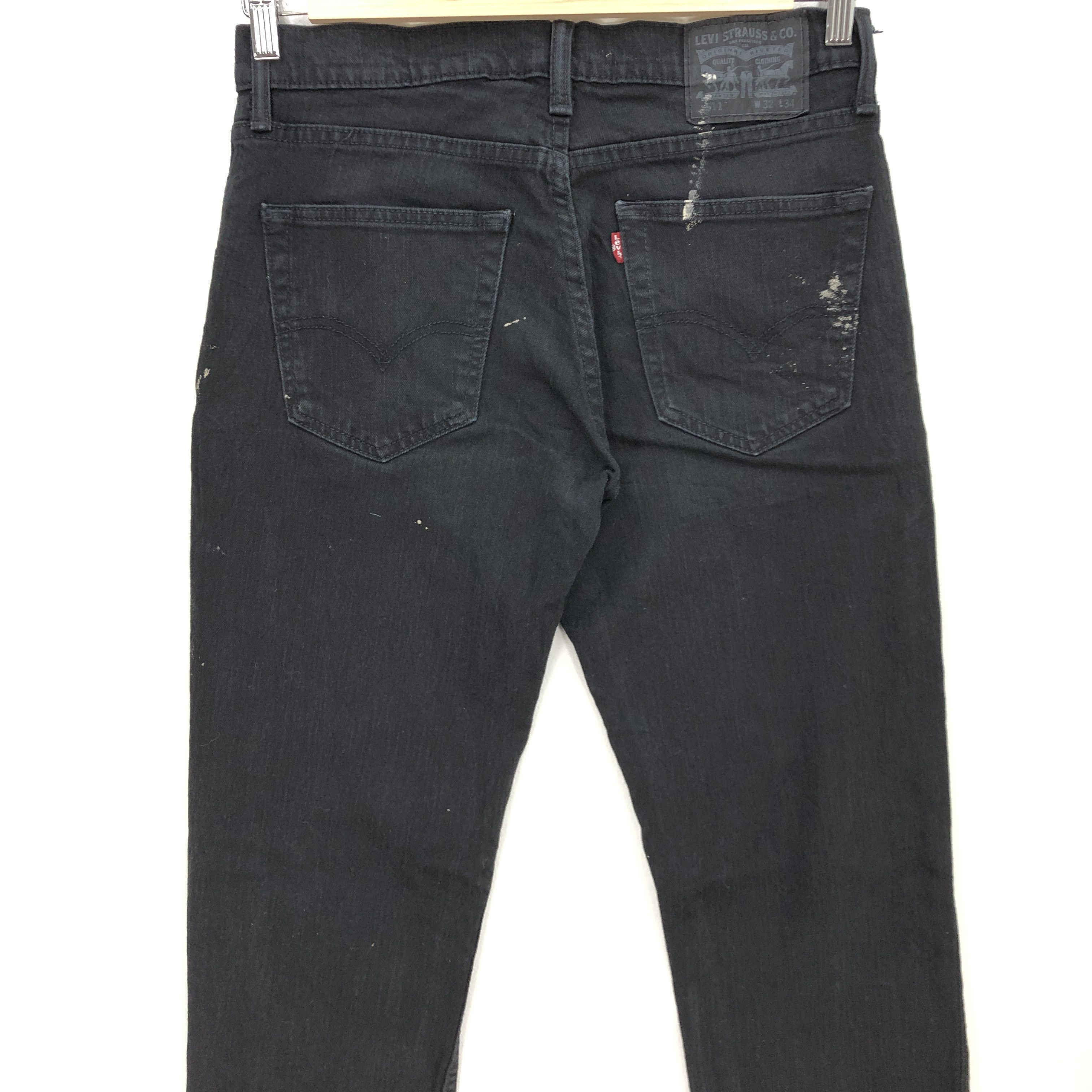 Levi's Vintage Levis Skinny Jeans Levi's Super Black Tapered Denim Size US 32 / EU 48 - 4 Thumbnail