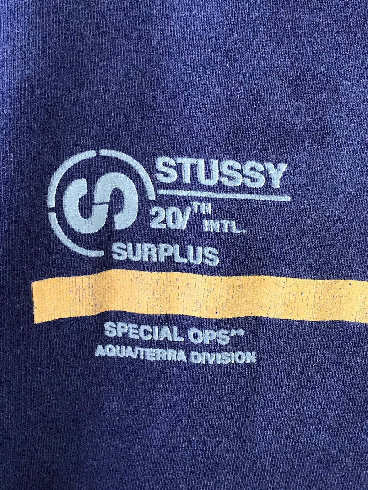 Stussy × Vintage Vintage STUSSY 20th intl surplus special ops t shirt Size US L / EU 52-54 / 3 - 5 Thumbnail