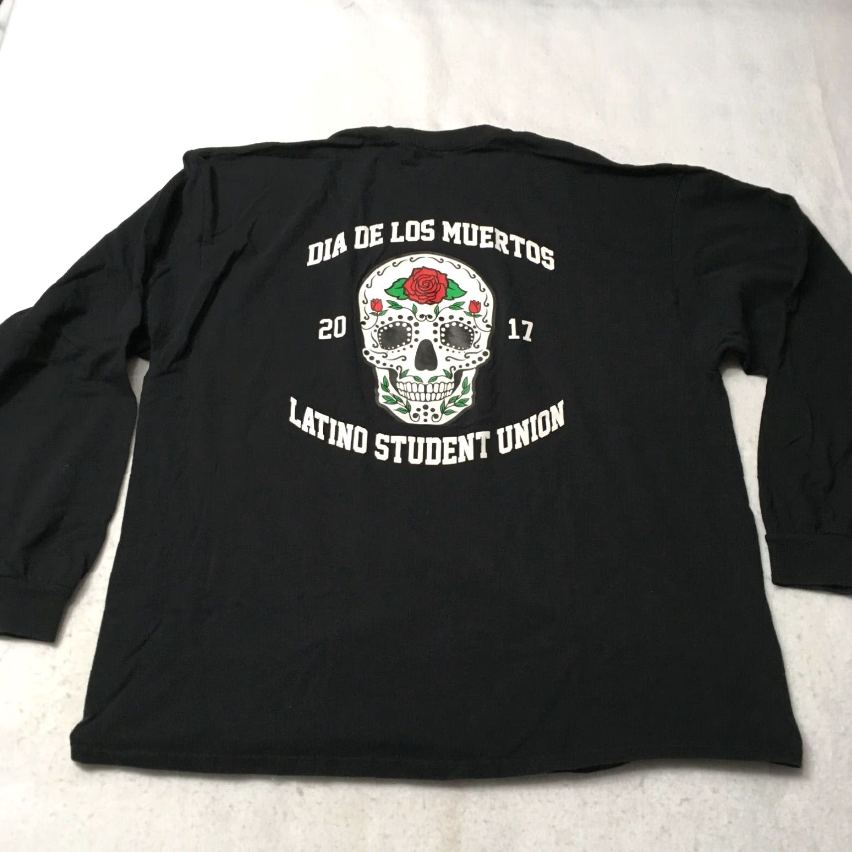 Vintage ULTRA Dia De Los Muertos T Shirt Mens 2XL Black Skull LSU Raiders Latino Shirt Mens 2XL Black Skull ULTRA Size US XXL / EU 58 / 5 - 2 Thumbnail