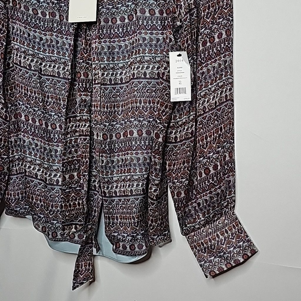 Joie NWT Joie Eloise ruffle trim sheer w/ cami 100% silk top XS Size XS / US 0-2 / IT 36-38 - 3 Thumbnail