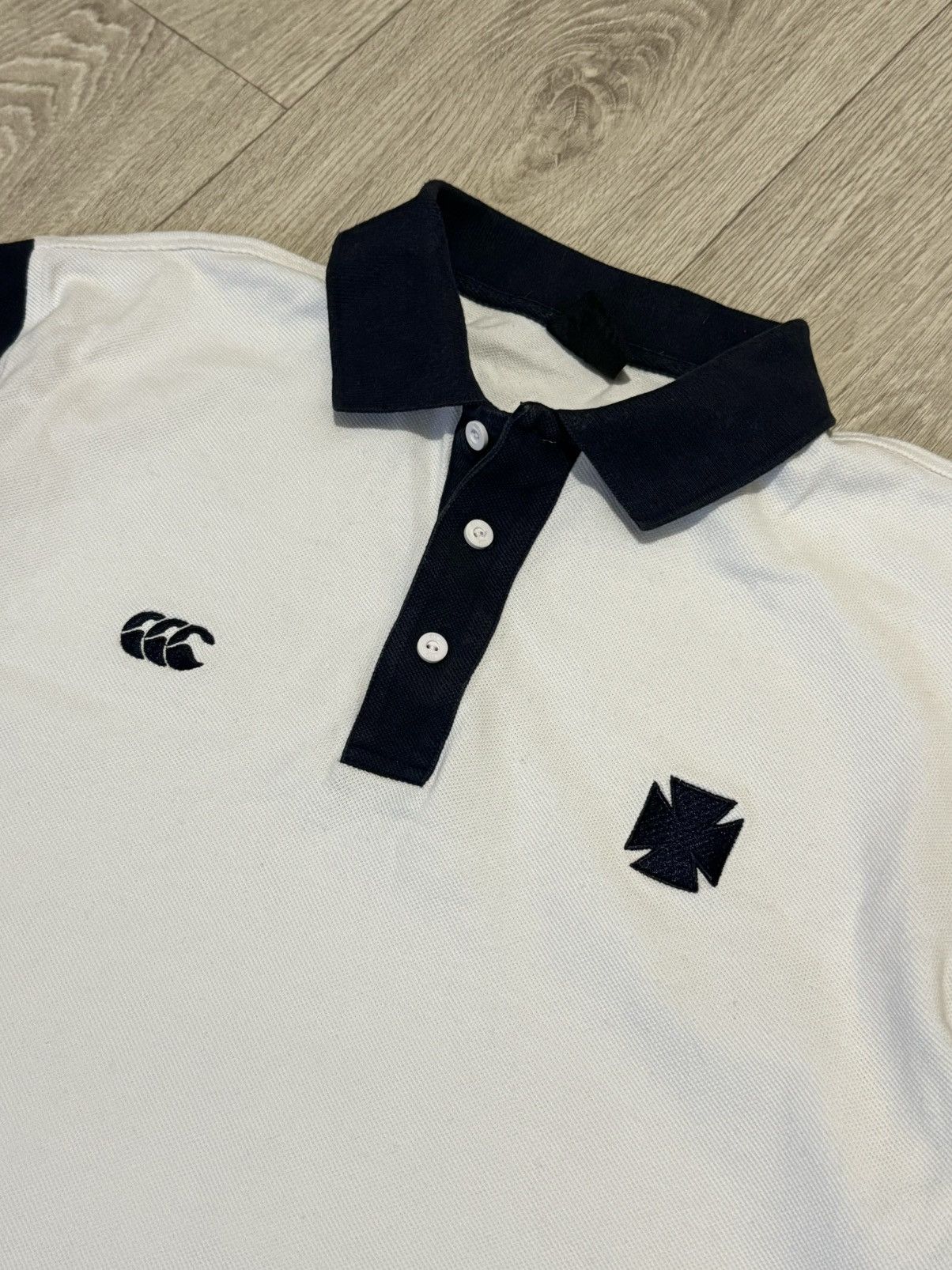 Canterbury of New Zealand 🔷Vintage Rugby Polo T-shirt Neath RFC🔷 Size US S / EU 44-46 / 1 - 3 Thumbnail