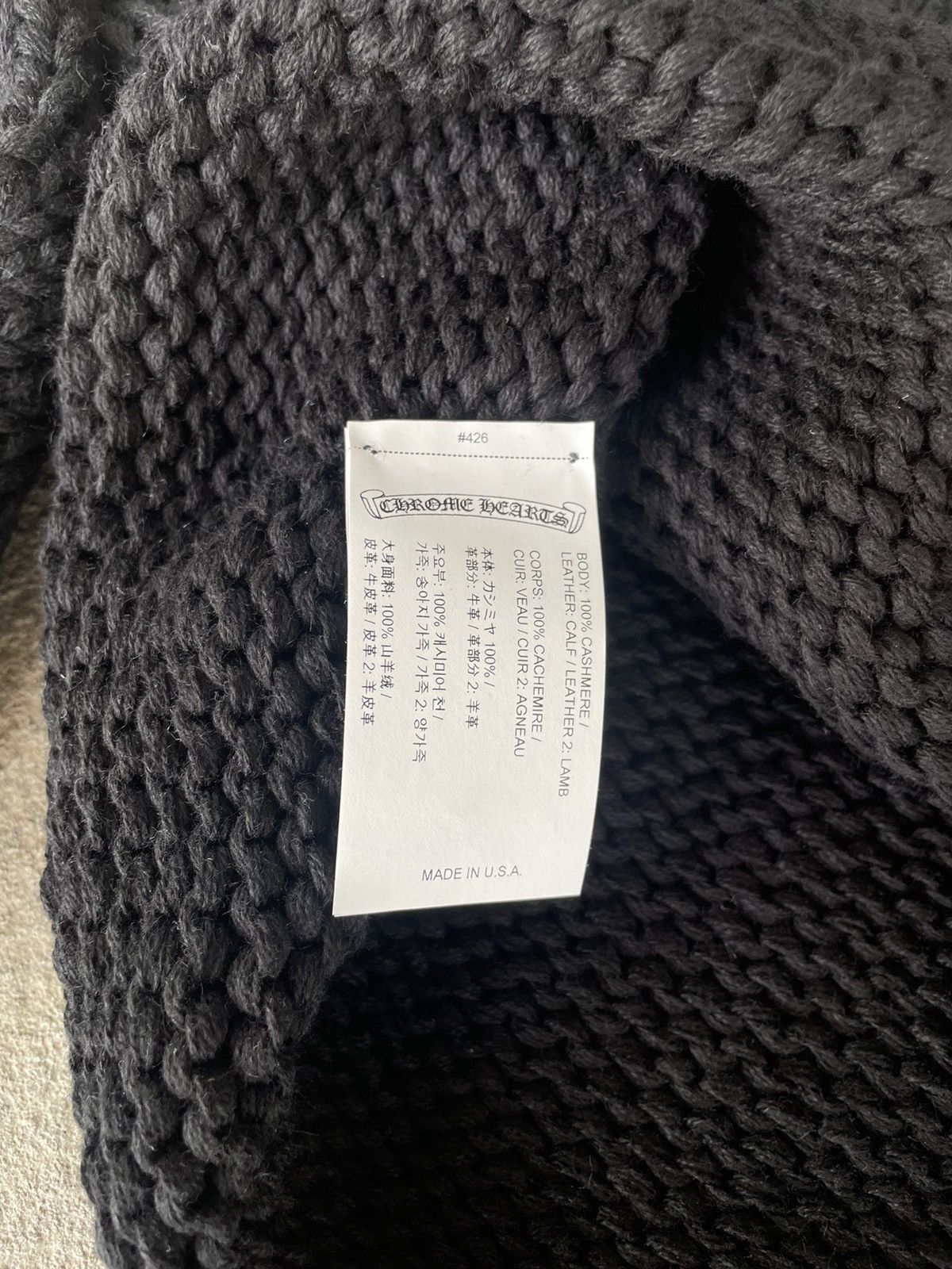 Chrome Hearts Chrome Hearts Knitted Triple Cross Patch Sweater Size US XS / EU 42 / 0 - 6 Thumbnail