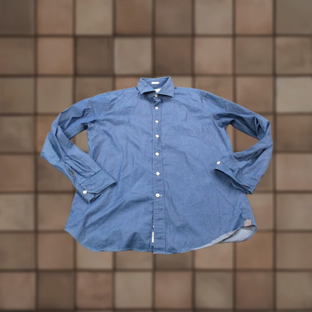 Todd Snyder Todd Snyder Shirt Mens L 16 34 35 M Blue Dress Preppy Business Classic Button-Up Shirt Mens Blue Todd Snyder Casual Workwear 90s? Size 42R - 1 Thumbnail