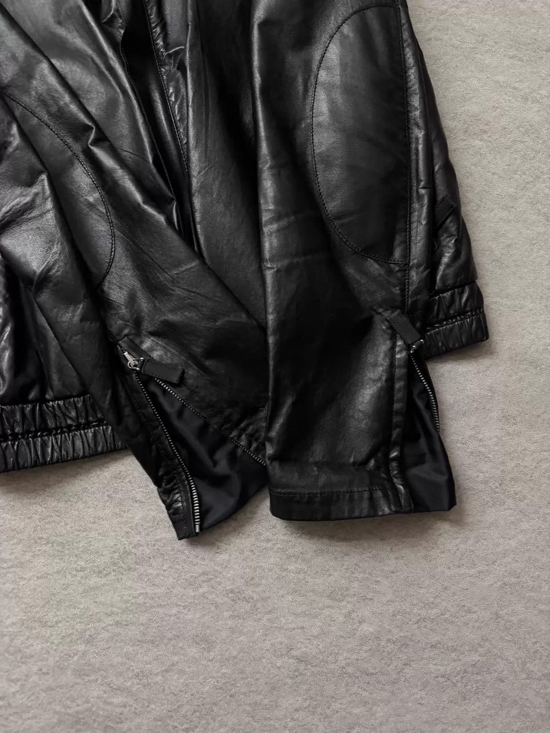 Prada PRADA SPORT 00s Vintage Archive Leather Jacket Unisex RIRI Size US M / EU 48-50 / 2 - 7 Thumbnail