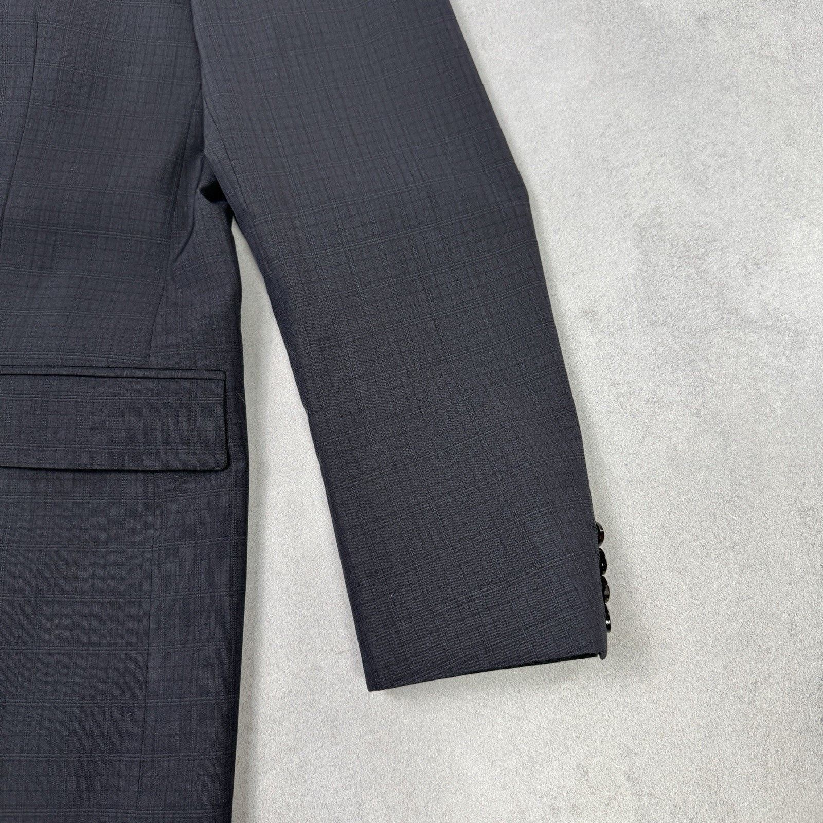 Burberry Burberry Men Blazer Two Button Grey Check Size 50 Size 40R - 8 Thumbnail