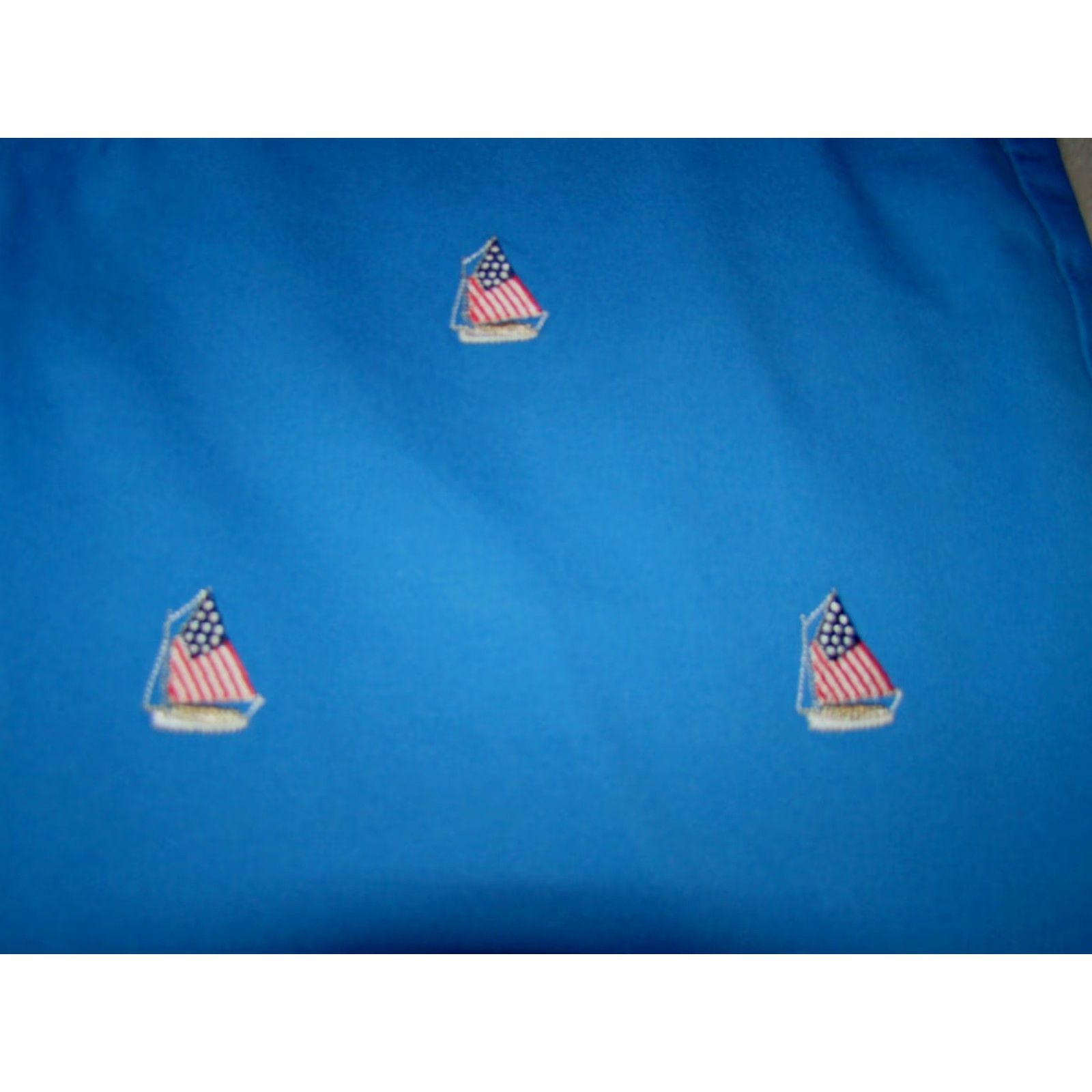 Vineyard Vines VINTAGE? No — but not vintage. Vineyard Vines Mens Size 30 Blue USA Embroidered Flag Sail Boat Breaker Shorts Shirt? Size US 30 / EU 46 - 2 Thumbnail