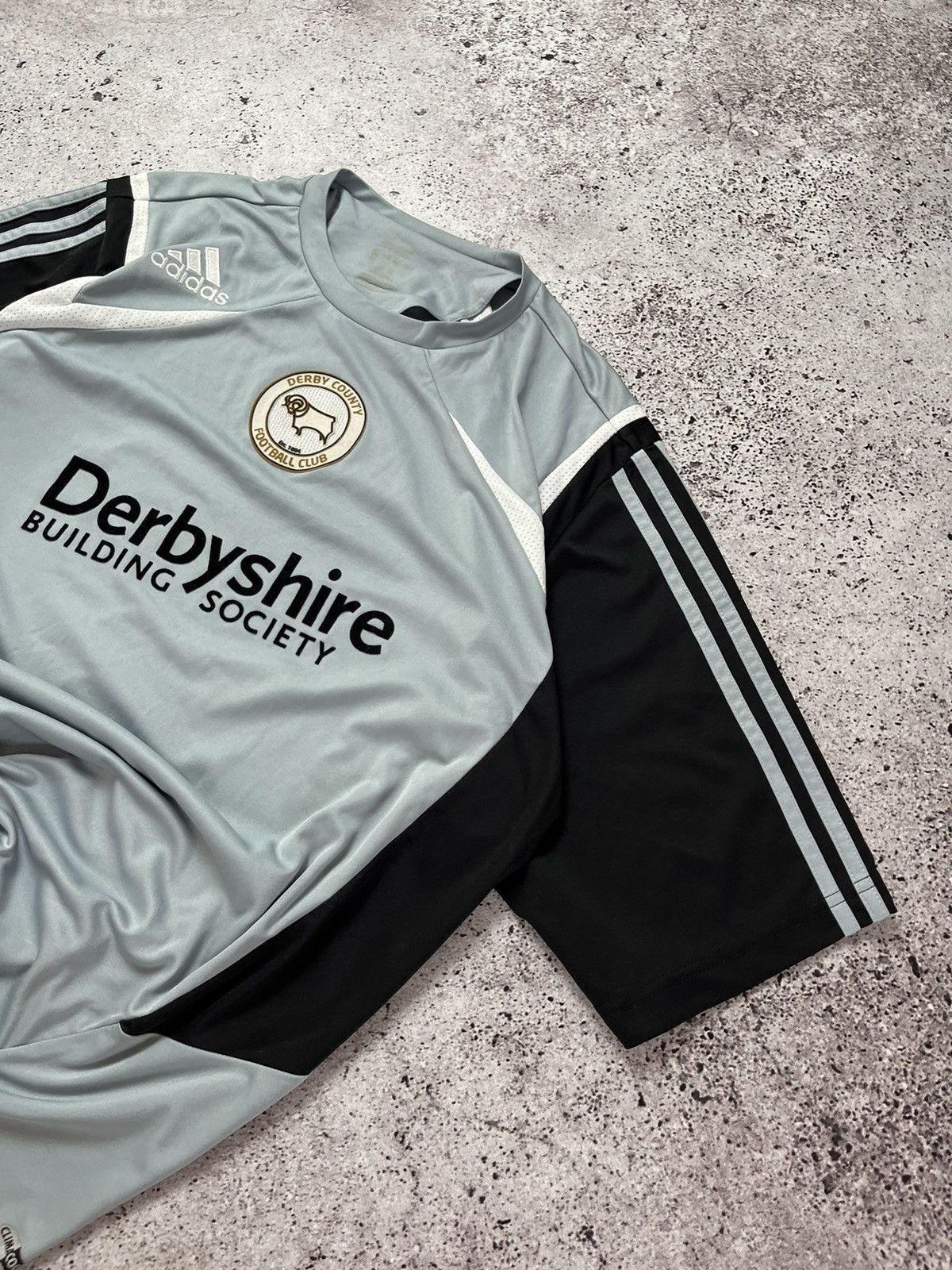 Adidas × Vintage 🏟️Vintage Adidas Derby County Jersey Soccer Size US XL / EU 56 / 4 - 2 Thumbnail