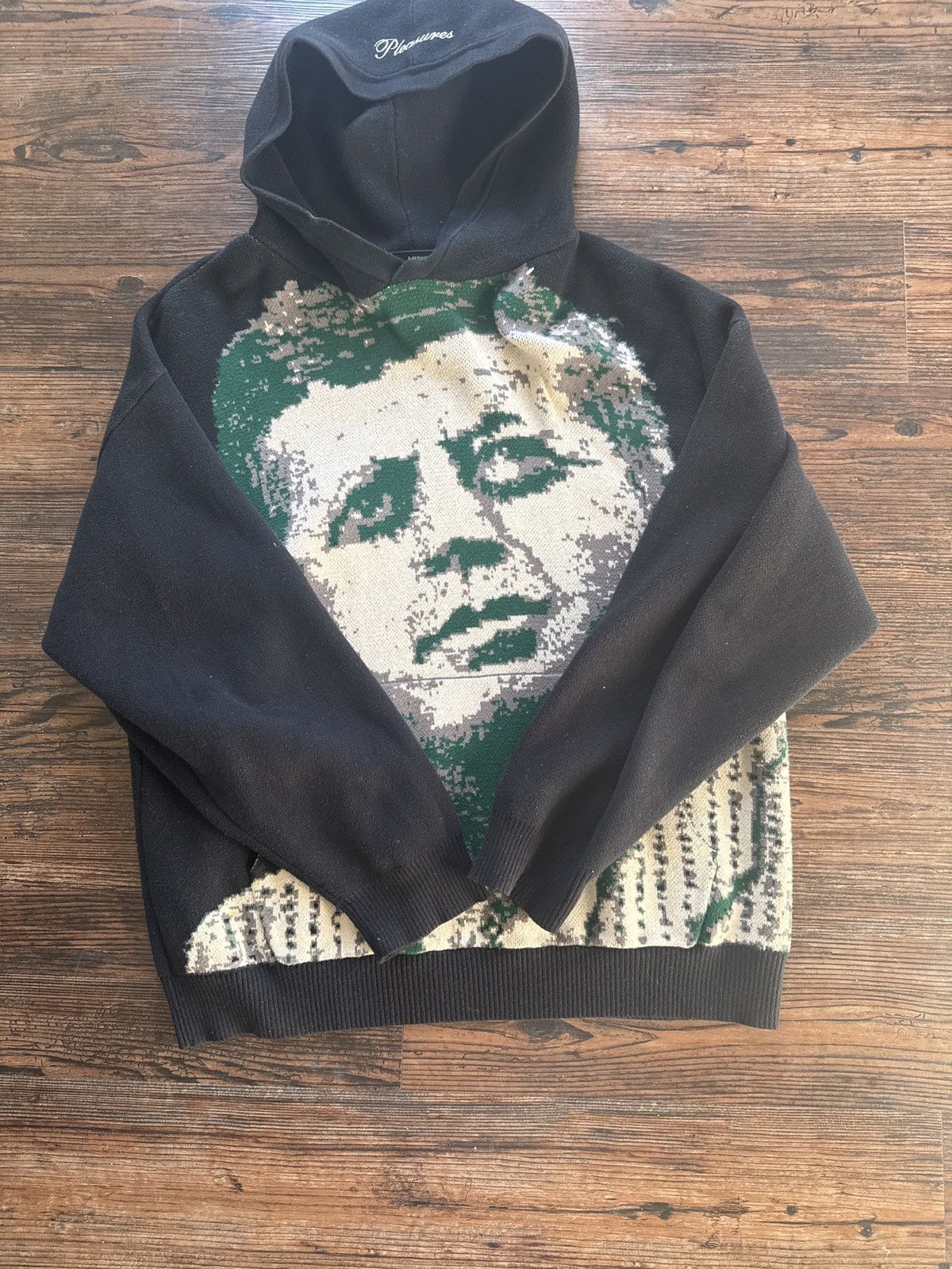 Pleasures JFK Pleasure Knit Hoodie Size US M / EU 48-50 / 2 - 3 Thumbnail