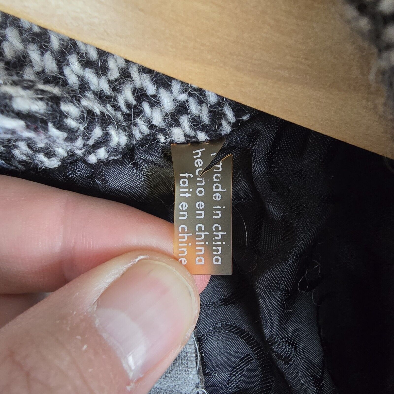 Guess Vintage GUESS Wool Blend Tweed Double-Breasted Pea Coat L Size L / US 10 / IT 46 - 11 Thumbnail