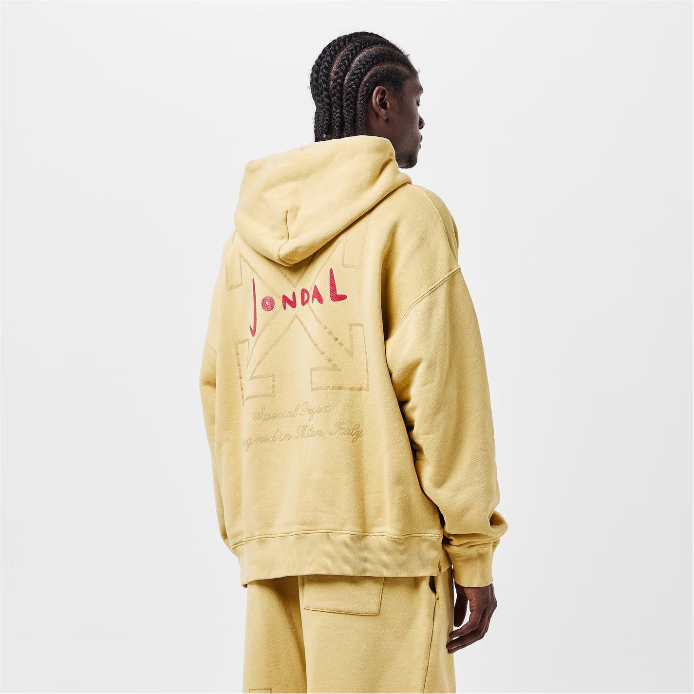 Off-White o1g2r1mq0226 Hoodie In Mustard Yellow Size US XS / EU 42 / 0 - 4 Thumbnail