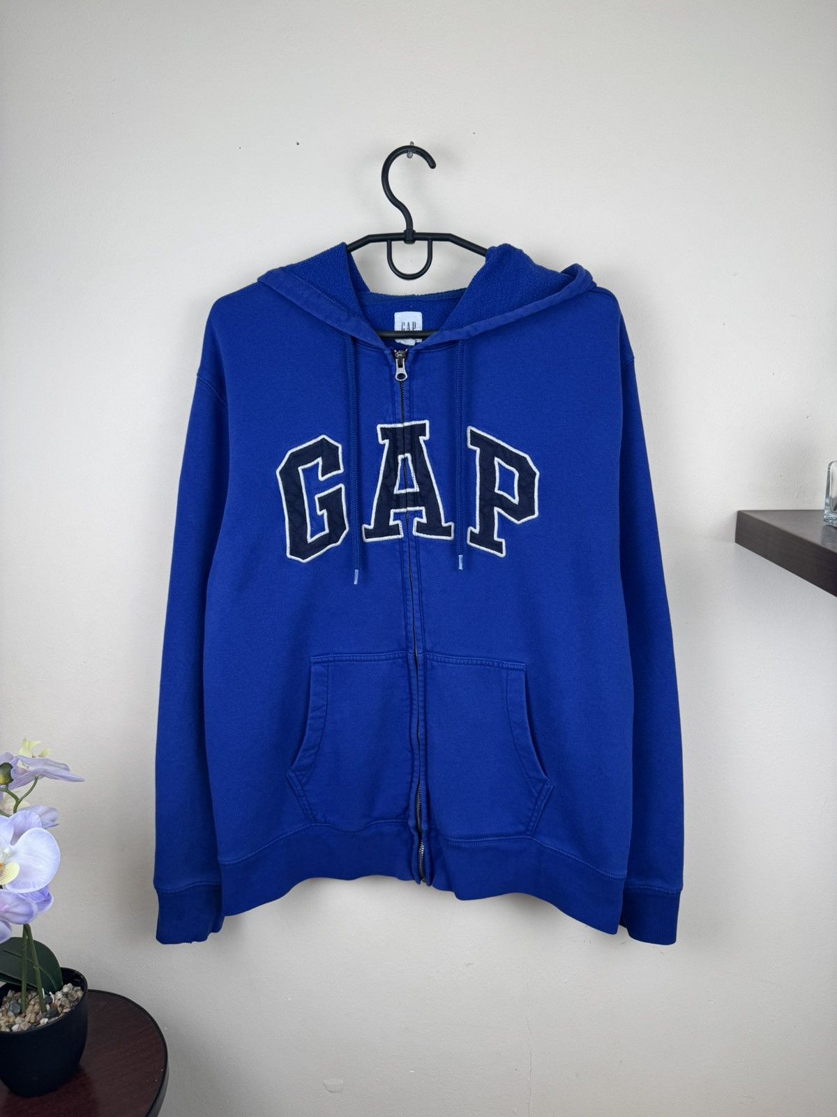 Gap Gap T shirt Blue L Hoodie Full Zip Casual Streetwear Size US L / EU 52-54 / 3 - 3 Thumbnail