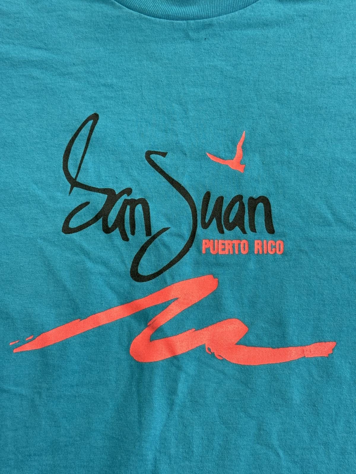 Hanes Vintage 80s San Juan Puerto Rico T-shirt Tourits Tee - XL Size US XL / EU 56 / 4 - 3 Thumbnail
