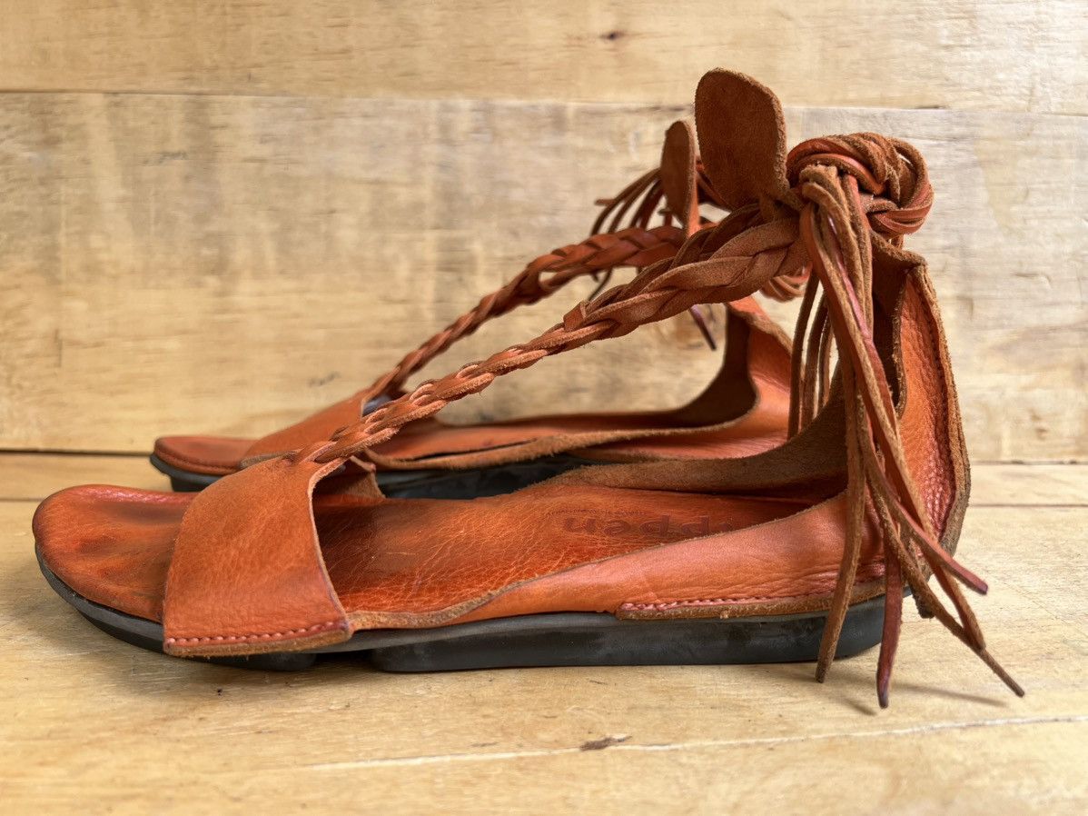 Trippen Trippen Womens Curls Orange Leather Sandals Size US 8 / IT 38 - 4 Thumbnail