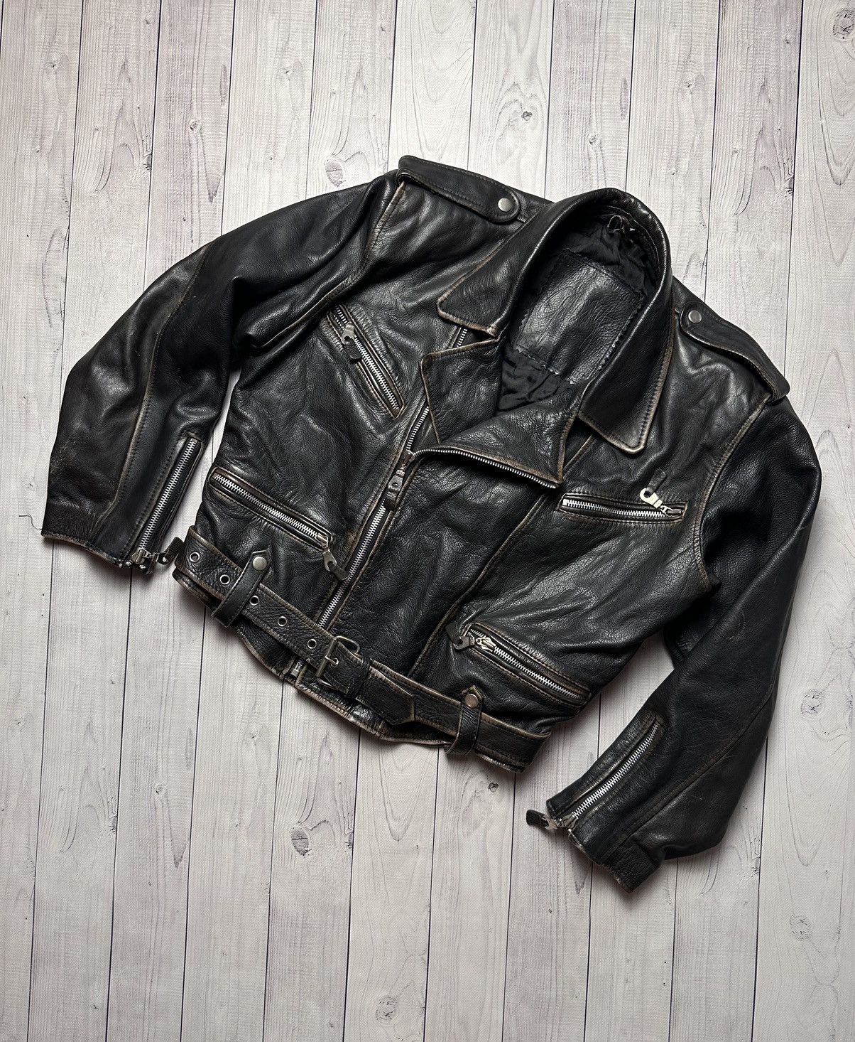 Other Vintage natural leather jacket women’s S/M brown fade rare Size M / US 6-8 / IT 42-44 - 1 Thumbnail