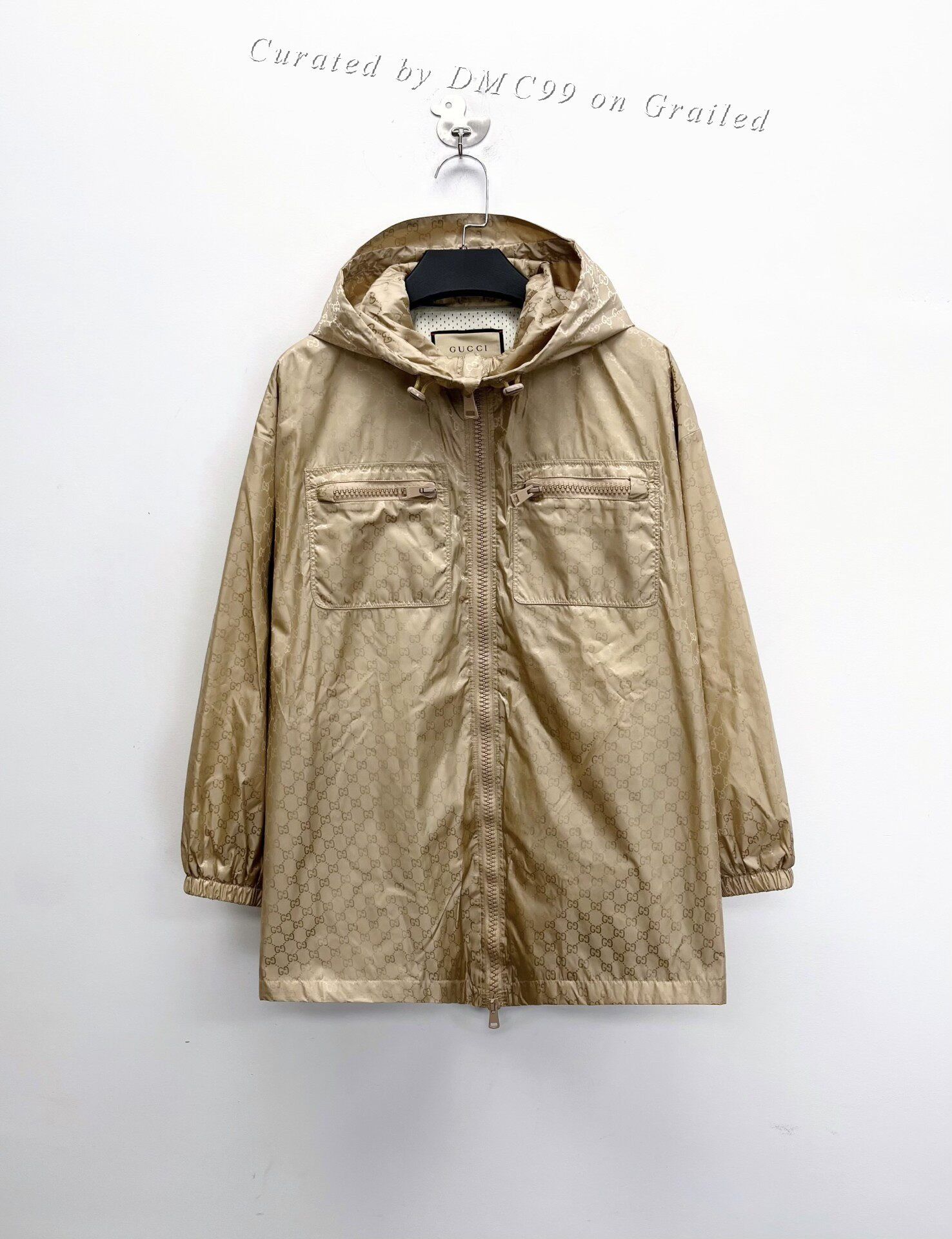 Gucci Gucci SS23 Gold Brown Double G Tech Jacket Size US M / EU 48-50 / 2 - 1 Thumbnail