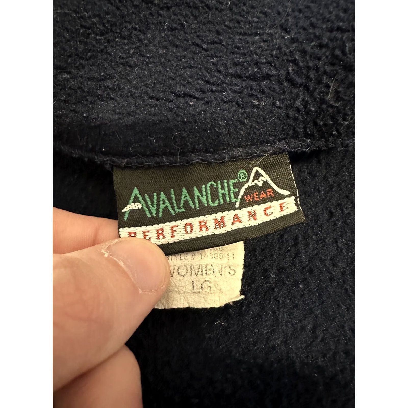 Avalanche VINTAGE Avalanche Performance Women’s Fleece Sweater Large Blue Jacket Made In USA Size L / US 10 / IT 46 - 3 Thumbnail