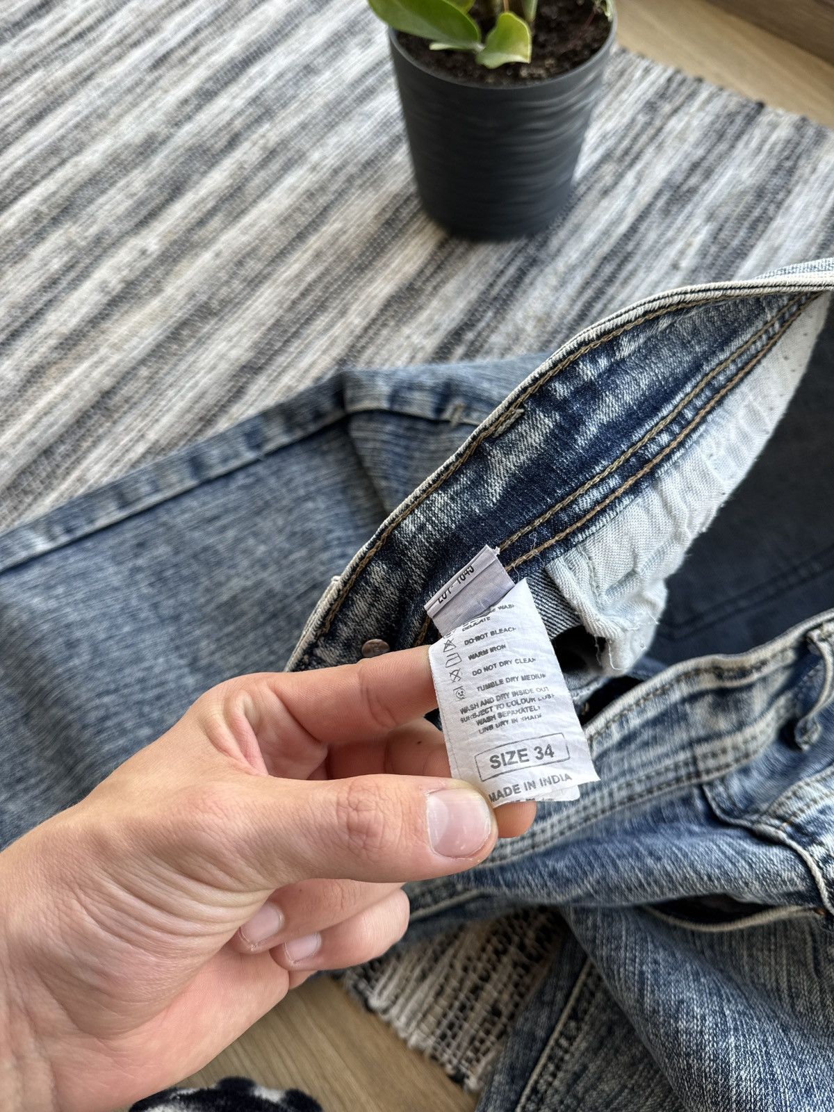 Levi's × Vintage Vintage Levis 513 washed distressed denim Pants Size US 34 / EU 50 - 10 Thumbnail
